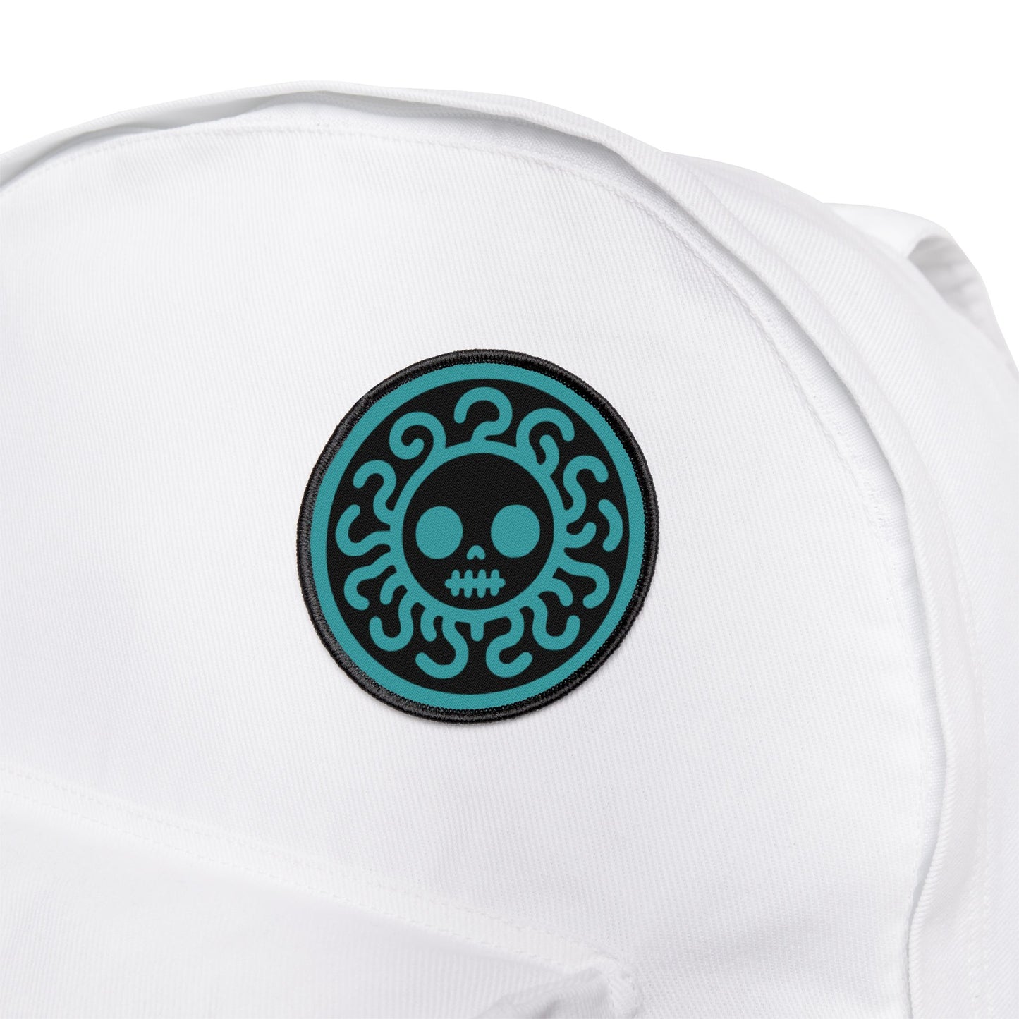 Iron-On Patches - Teal Spooky Cute Grunge Medusa Patch