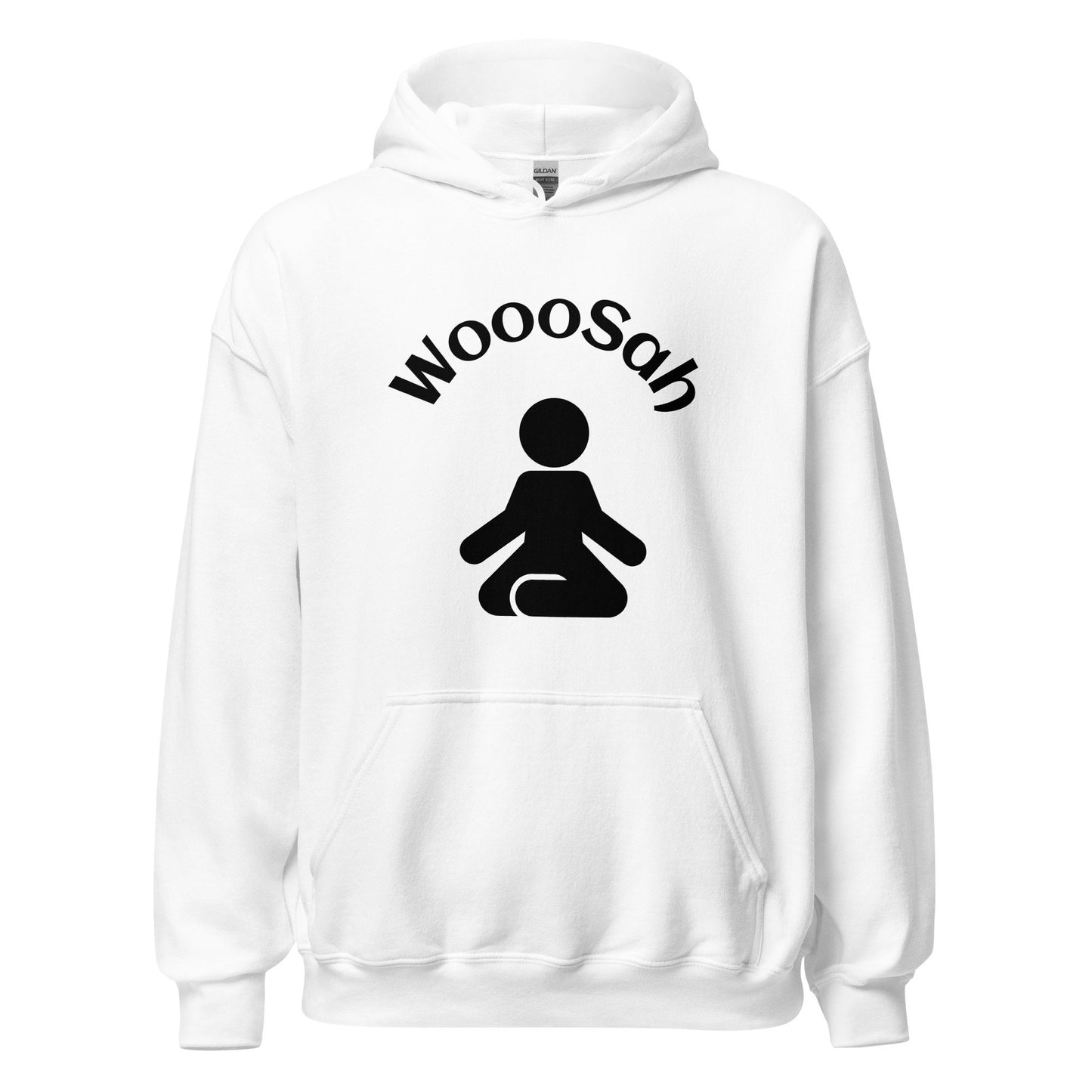 Unisex Hoodie Wooosah Hoodie Cozy Just Breathe Relaxation Apparel Thoughtful Wellness Gift Unique Self-Care Present