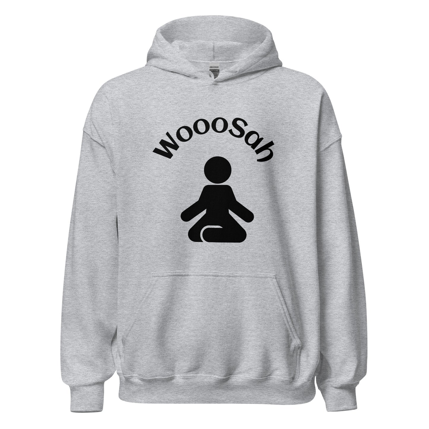 Unisex Hoodie Wooosah Hoodie Cozy Just Breathe Relaxation Apparel Thoughtful Wellness Gift Unique Self-Care Present