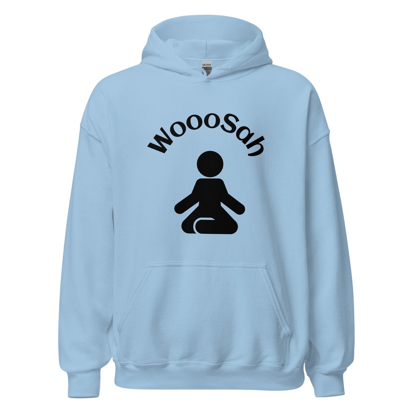 Unisex Hoodie Wooosah Hoodie Cozy Just Breathe Relaxation Apparel Thoughtful Wellness Gift Unique Self-Care Present