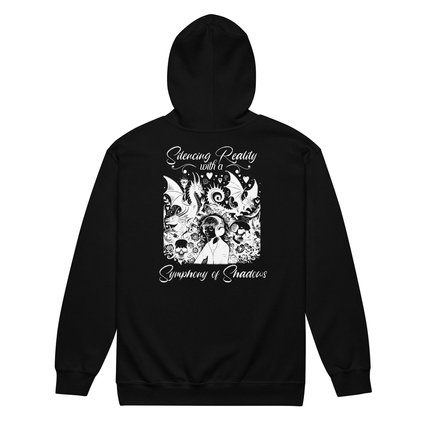 Zip Up Hoodie Gothic Clothes Y2K Hoodie Full Zip Pastel Goth Custom Hoodie Fairy Grunge Dreamcore