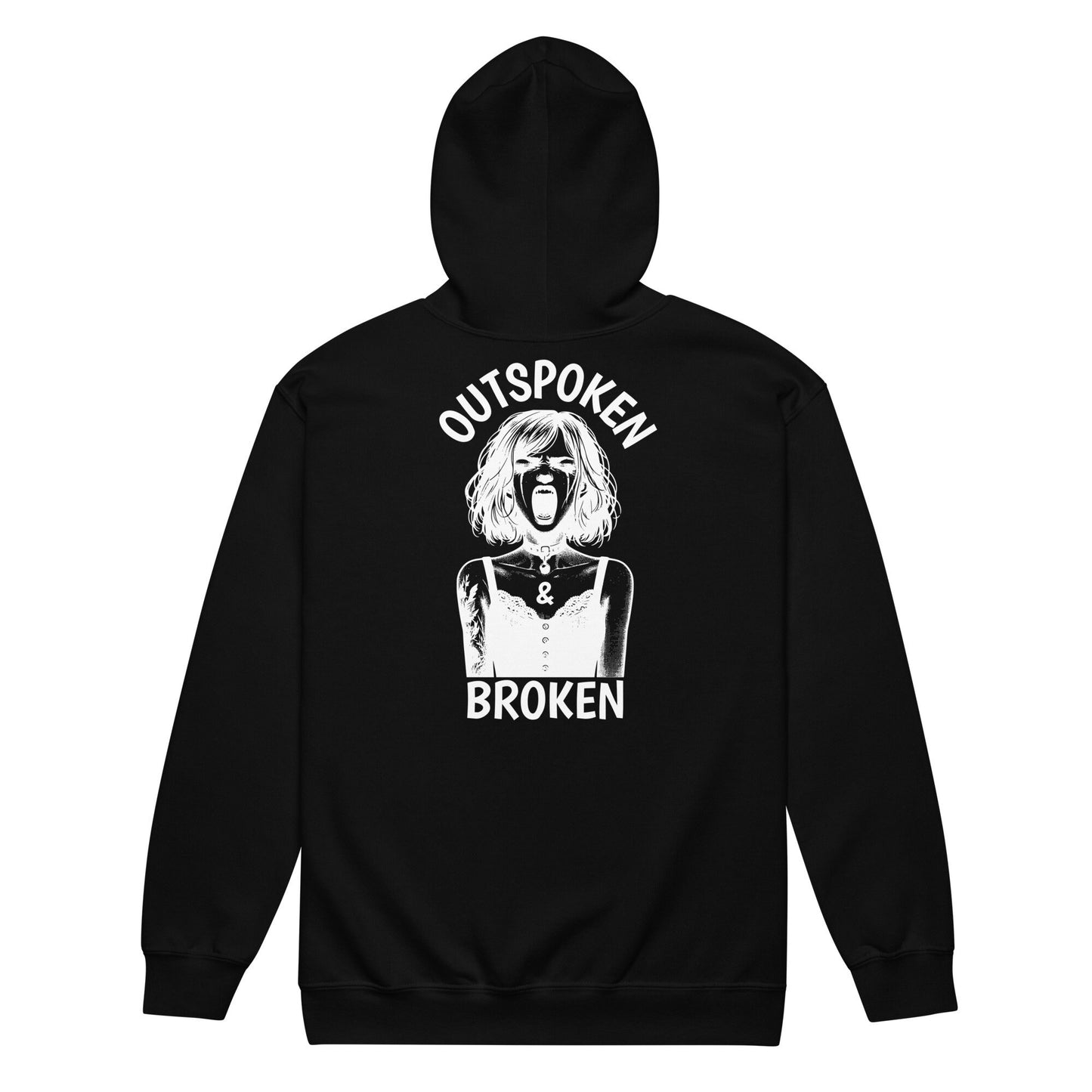 Zip Up Hoodie Goth Clothing, Pastel Goth Jacket Punk Aesthetic Hoodie Whimsigoth Dreamcore