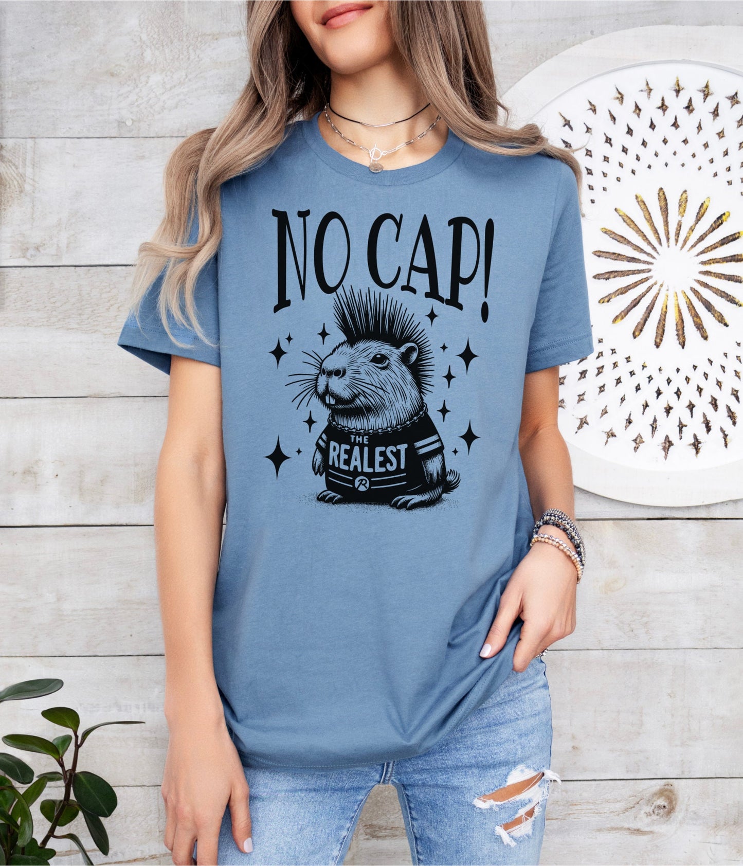 Capybara Shirt No Cap Shirt Weirdcore Tee Punkrock Tee Y2K Dark Aesthetic Weird Stuff Unique Gift