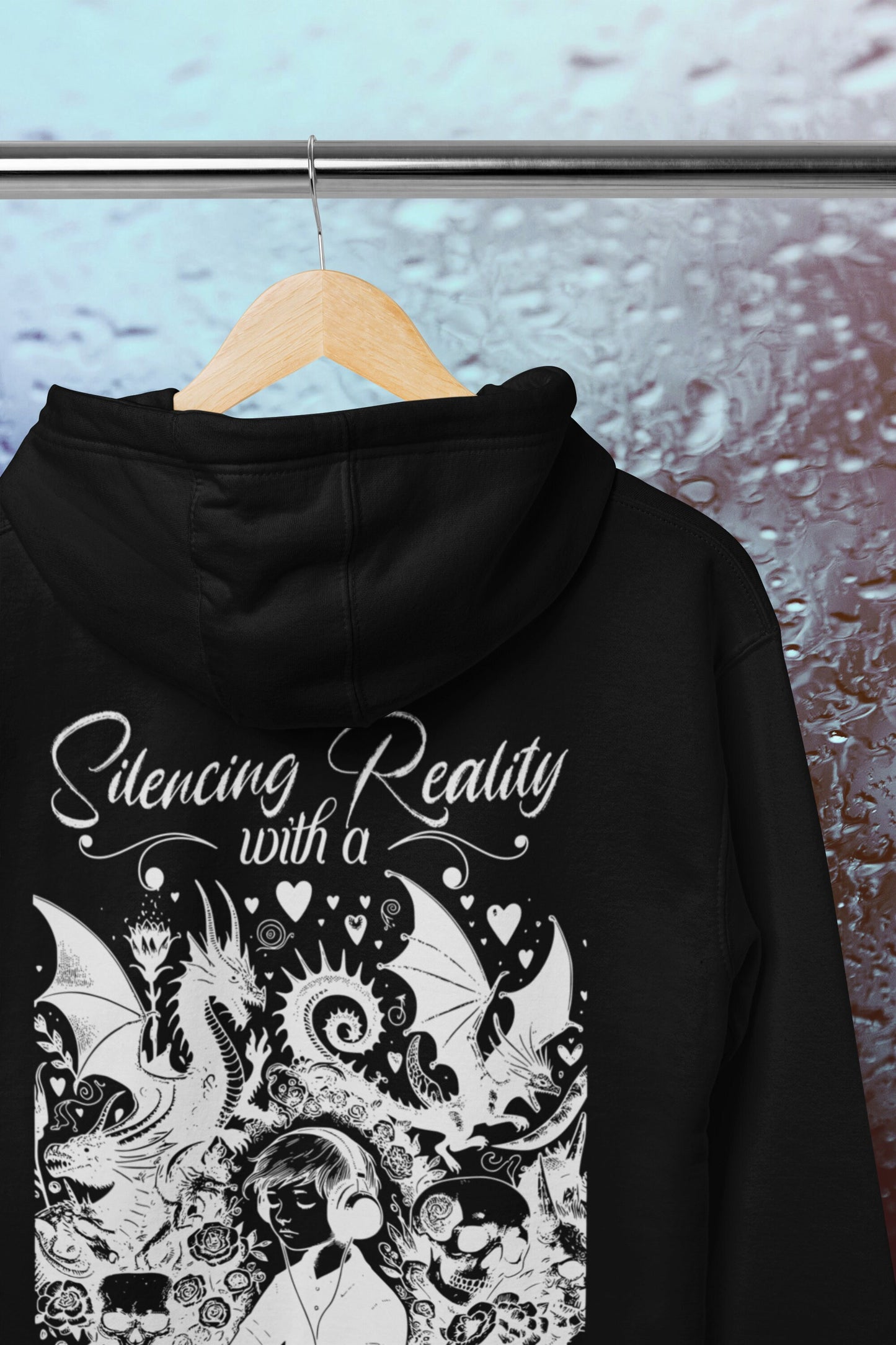 Zip Up Hoodie Gothic Clothes Y2K Hoodie Full Zip Pastel Goth Custom Sweatshirt Fairy Grunge Dreamcore