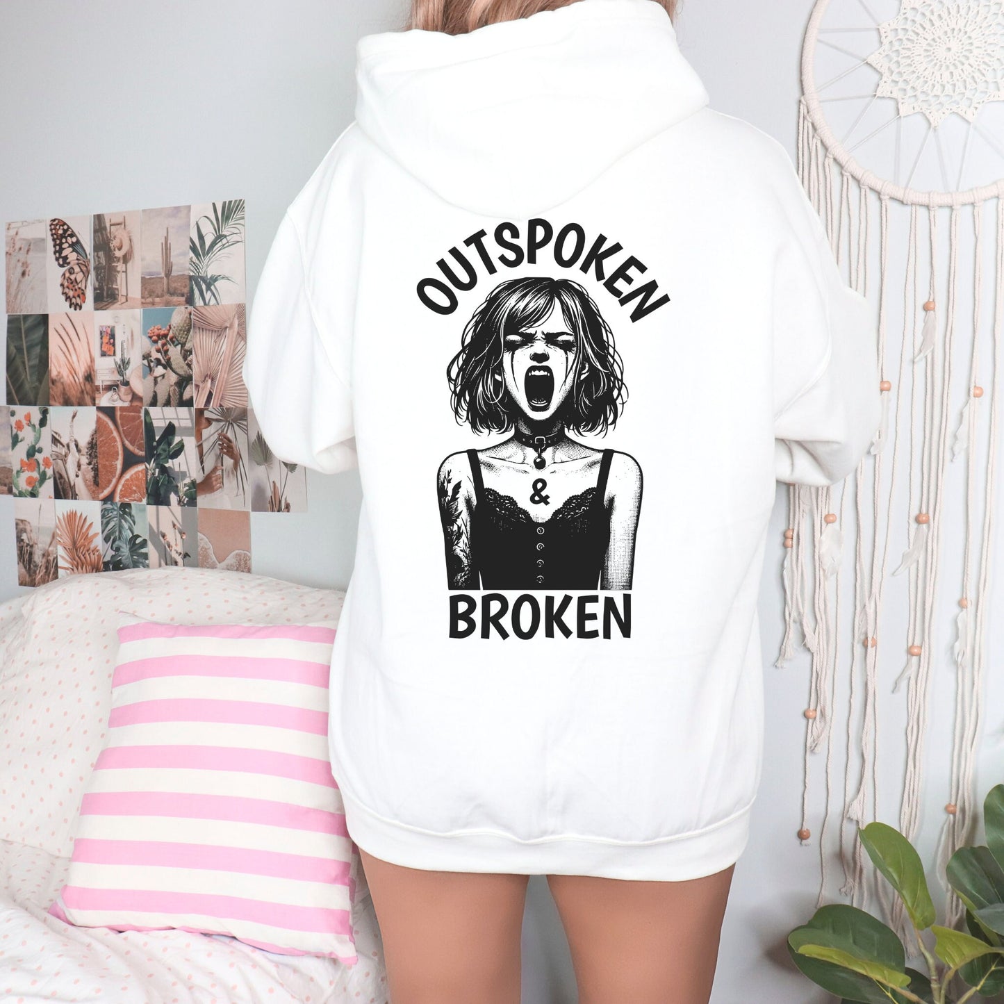 Zip Up Hoodie Goth Clothing, Pastel Goth Jacket Punk Aesthetic Hoodie Whimsigoth Dreamcore
