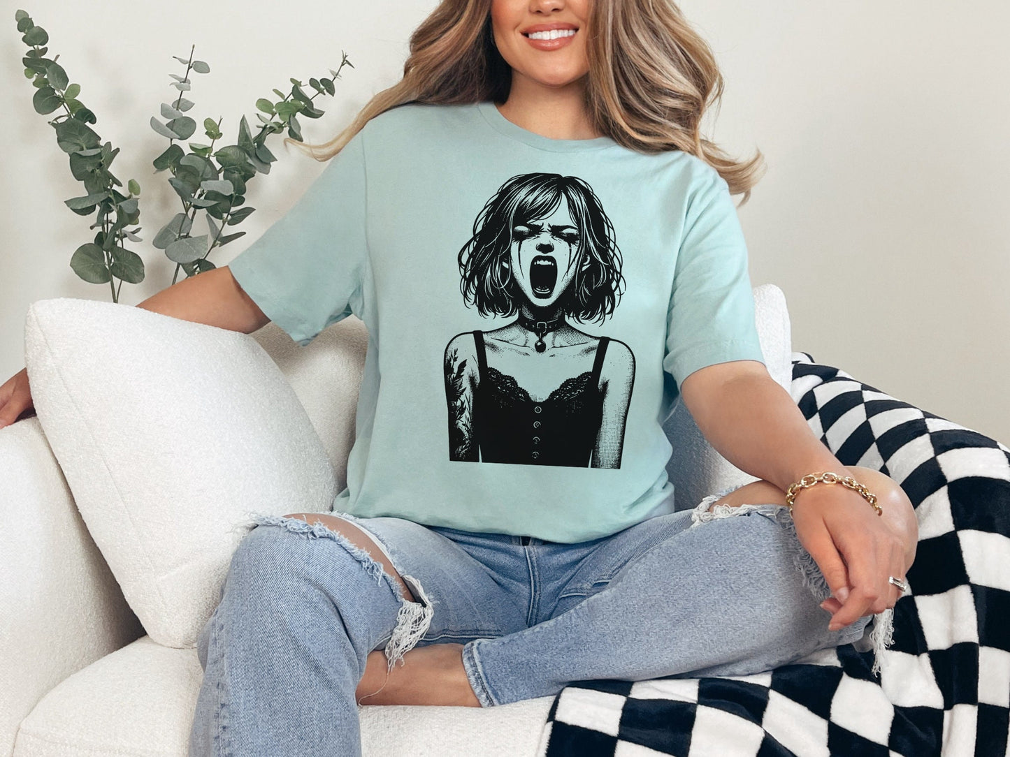 Cyberpunk Goth Girl T-Shirt Y2K Pastel Goth Techwear Tee Unique Whimsigoth Weirdcore Fashion Top
