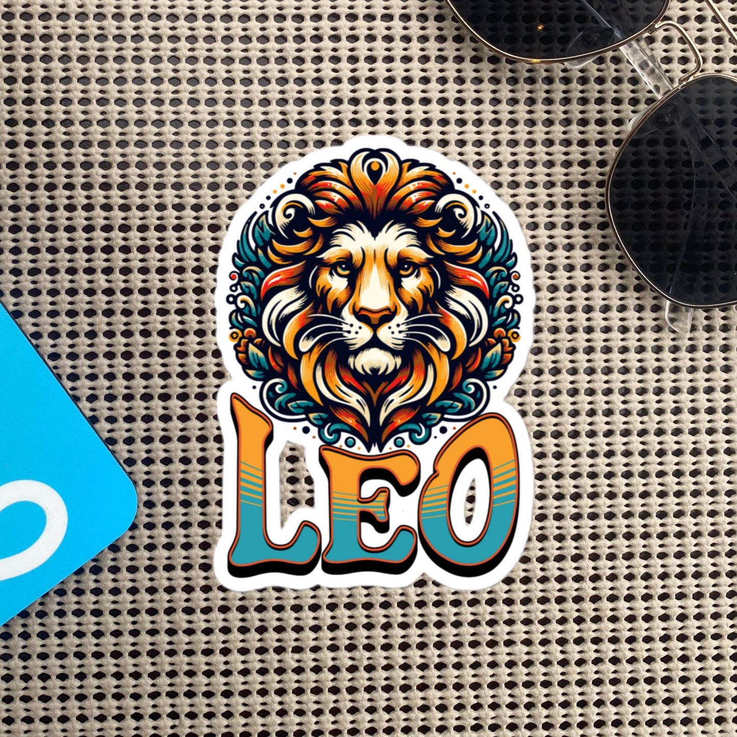Leo Flash Sticker, Zodiac Sign Sticker, Horoscope Custom Leo Sticker, Multiple Sizes, Unique Gift