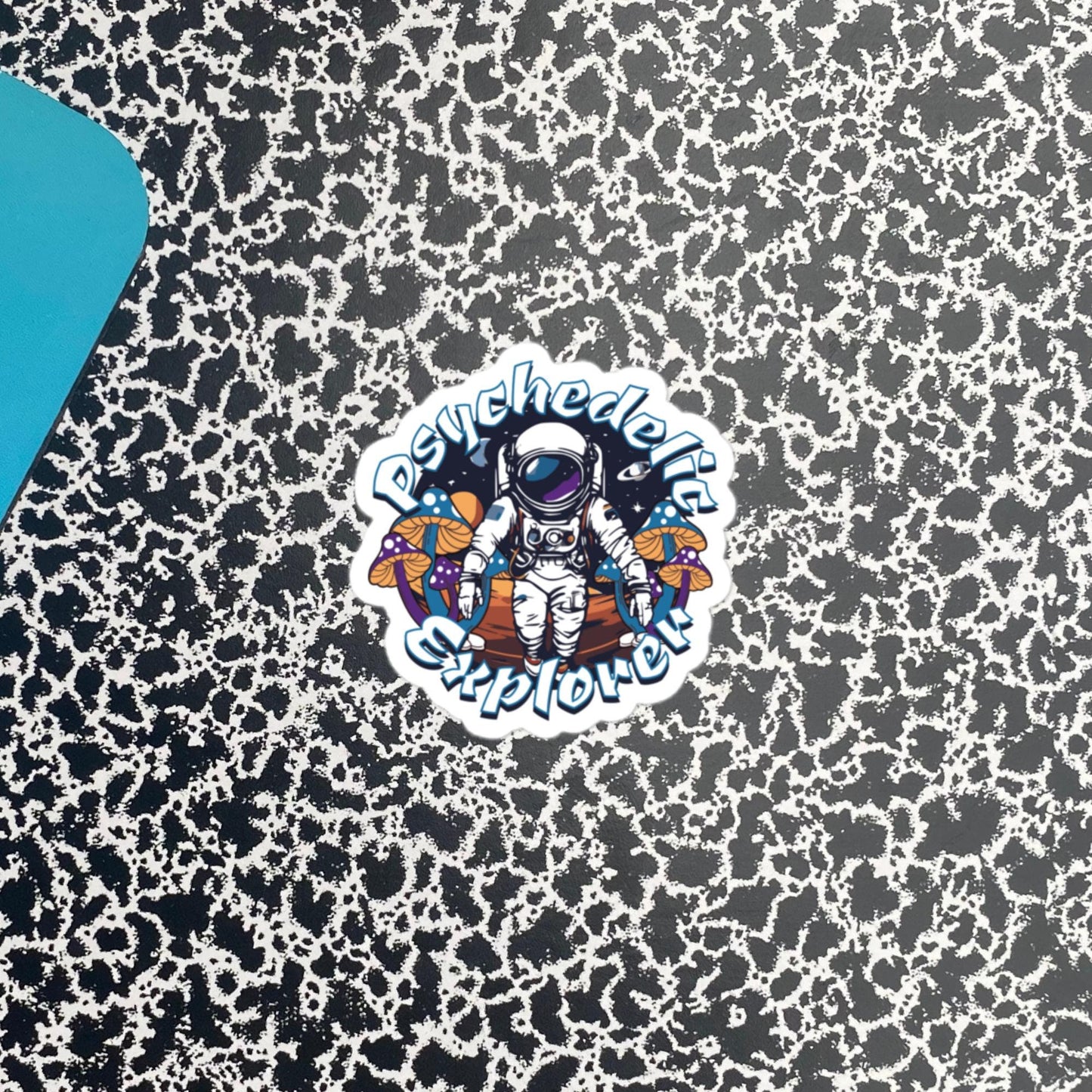 Psychedelic Explorer Weirdcore Grunge Sticker Astronaut Mushrooms Psychonaut Art