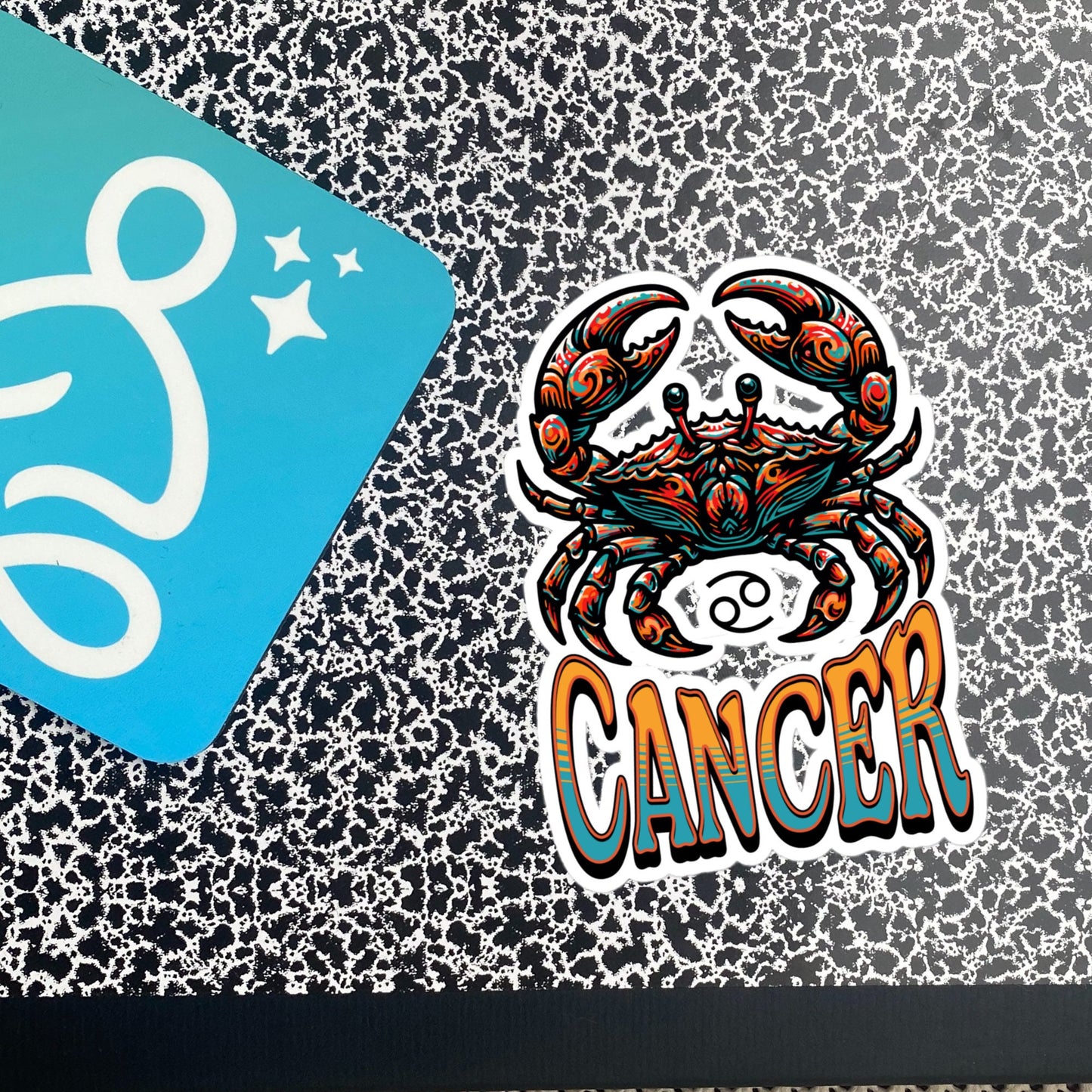 Cancer Flash Sticker, Zodiac Sign Sticker, Horoscope Custom Cancer Sticker, Multiple Sizes, Unique Gift