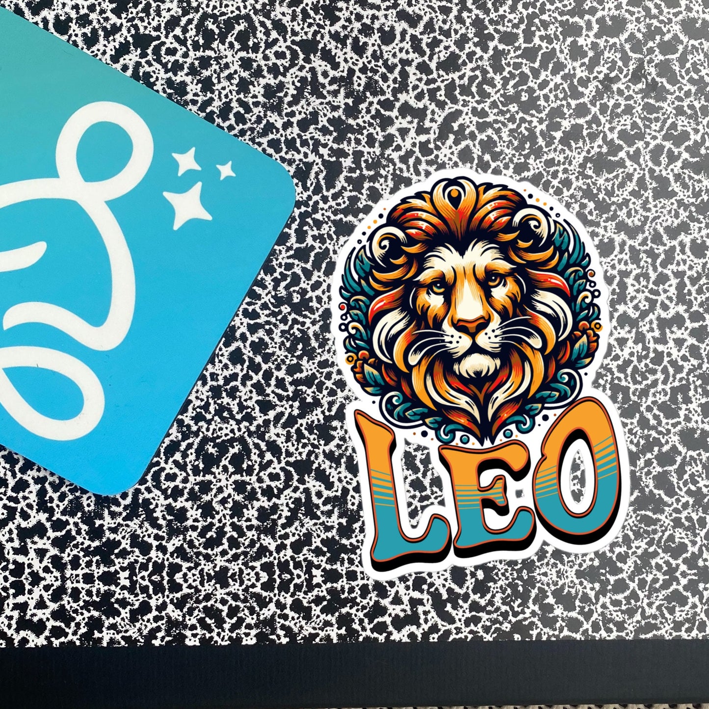 Leo Flash Sticker, Zodiac Sign Sticker, Horoscope Custom Leo Sticker, Multiple Sizes, Unique Gift
