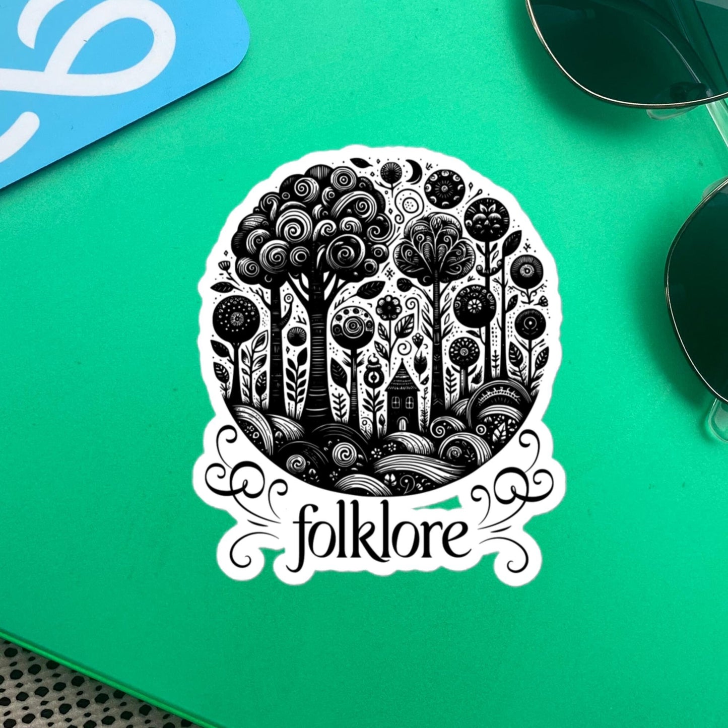 Whimsigoth Forest Folklore Sticker, Forestcore Style Vinyl Sticker