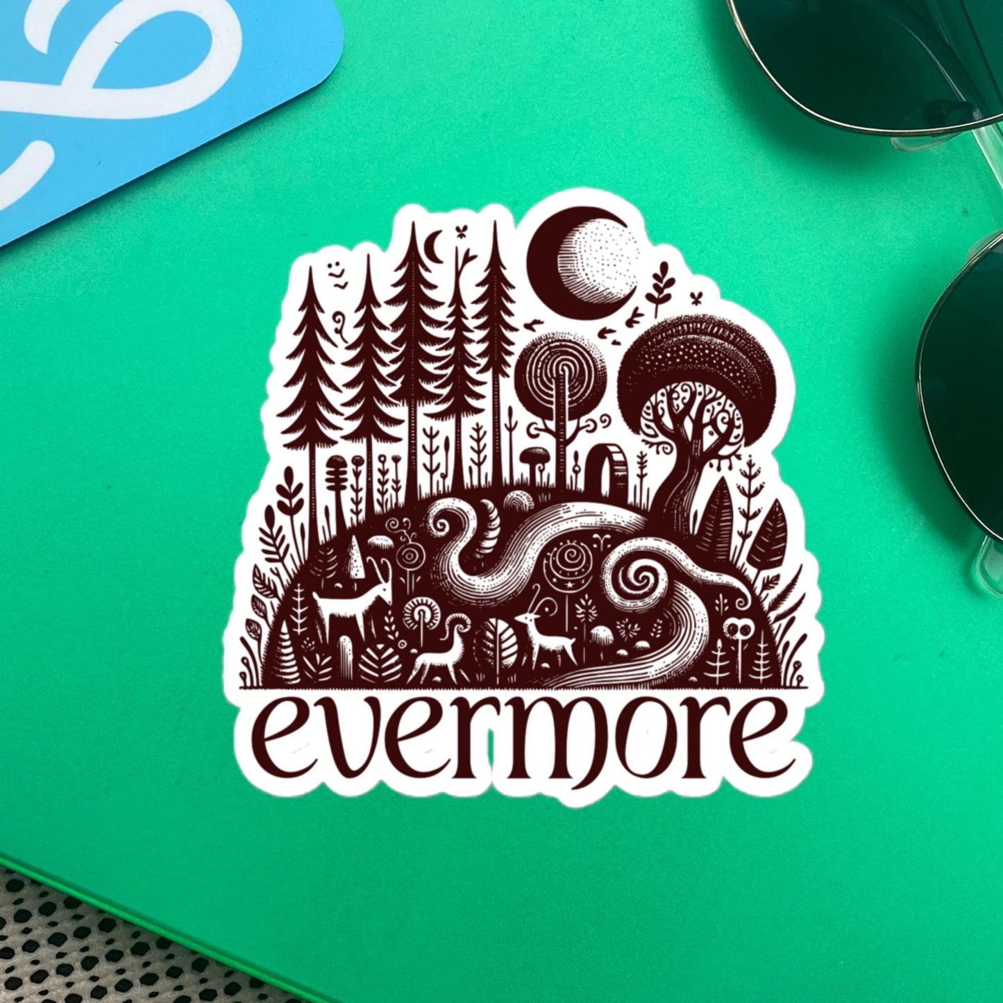 Whimsigoth Forestcore Goblincore Evermore Vinyl Sticker