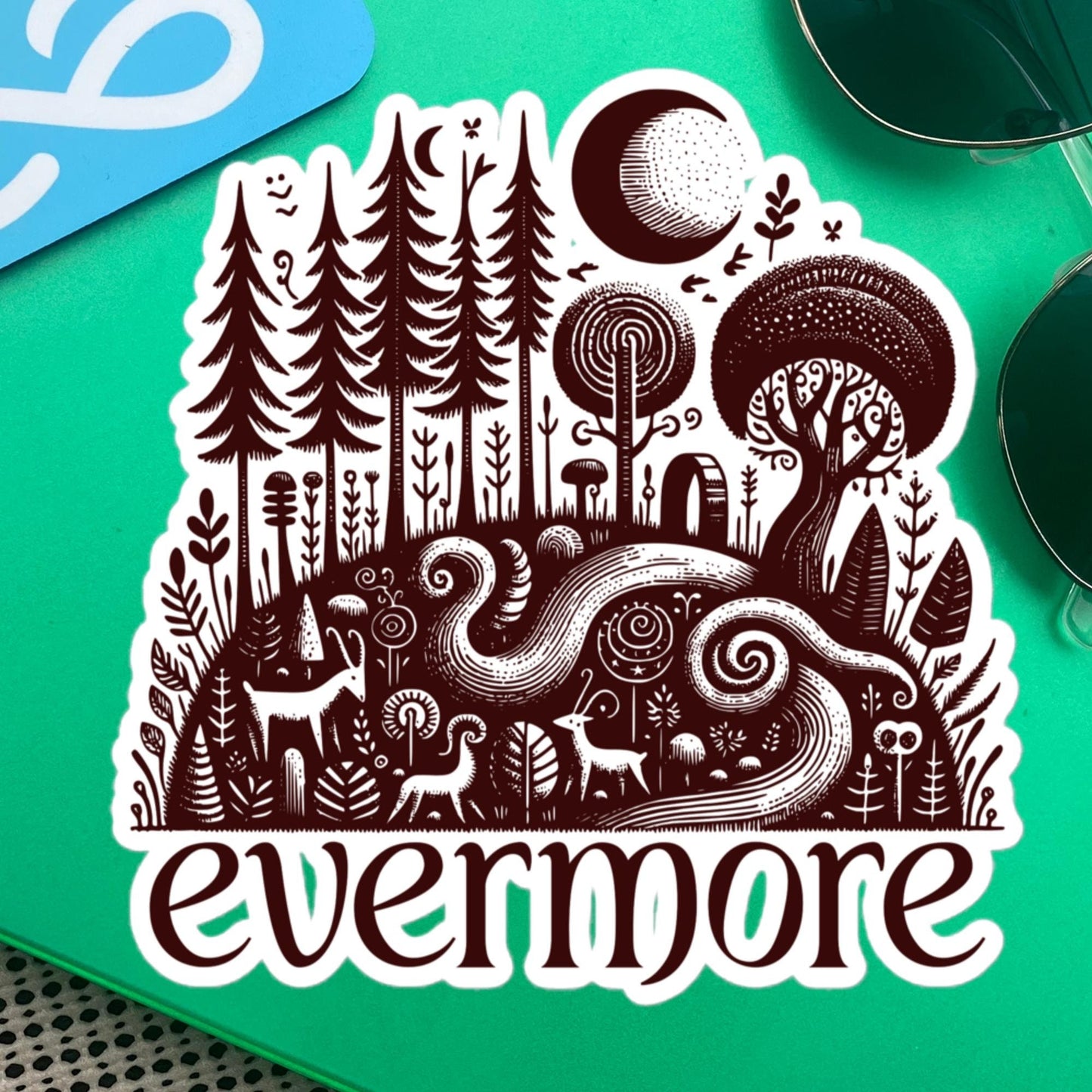 Whimsigoth Forestcore Goblincore Evermore Vinyl Sticker
