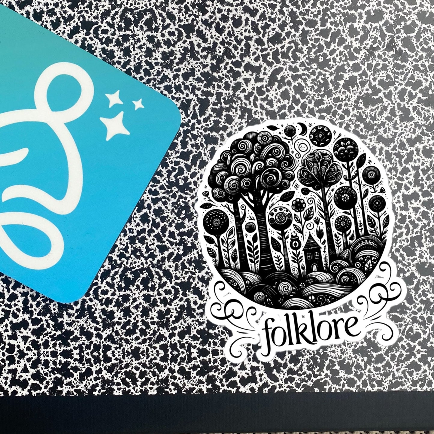 Whimsigoth Forest Folklore Sticker, Forestcore Style Vinyl Sticker