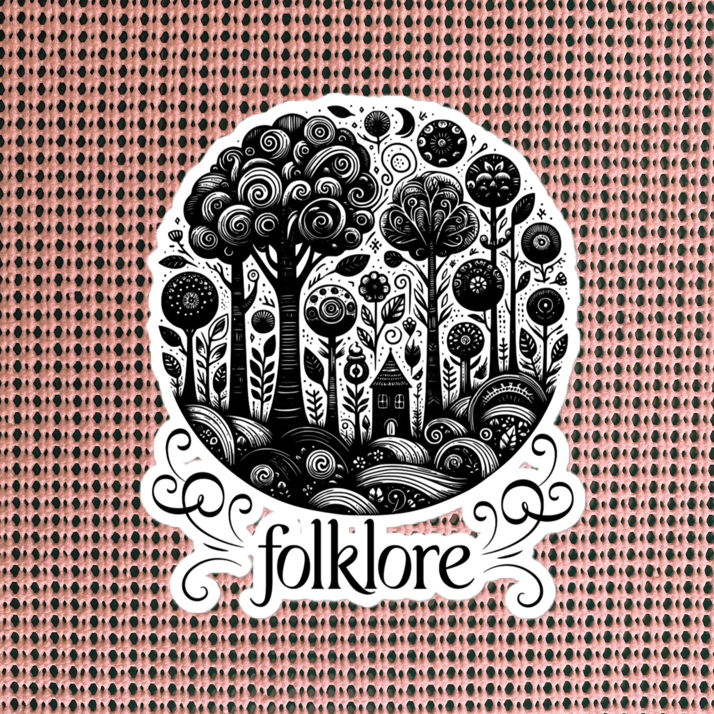 Whimsigoth Forest Folklore Sticker, Forestcore Style Vinyl Sticker