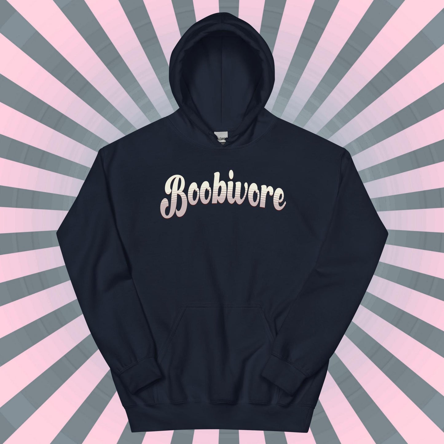 Funny Boobivore Hoodie Dad Jokes Fun Gag Gift
