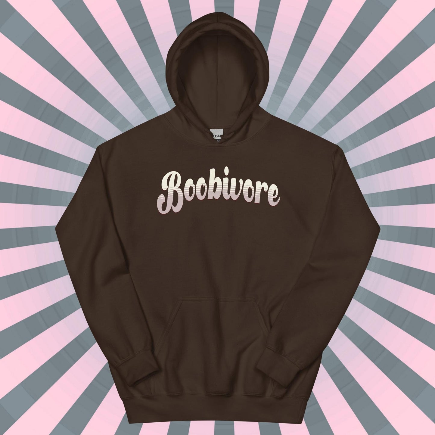 Funny Boobivore Hoodie Dad Jokes Fun Gag Gift