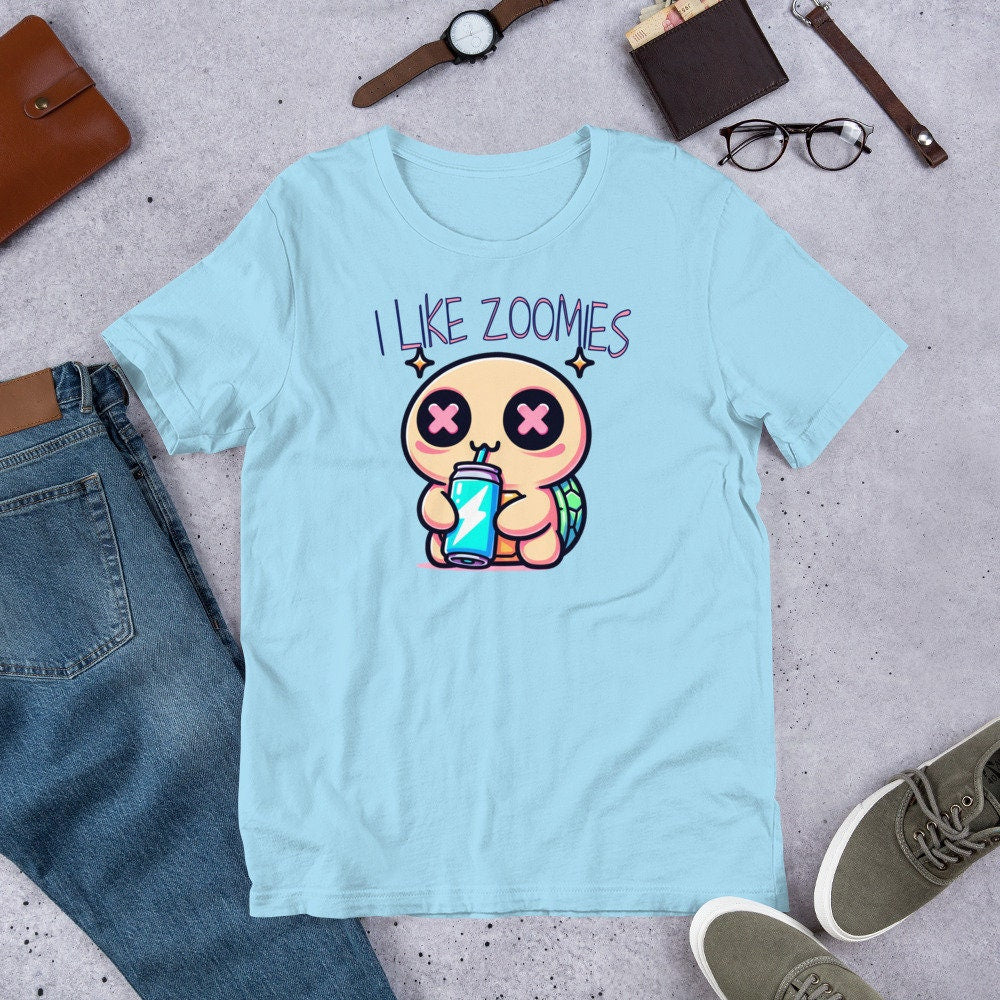 Weirdcore Pastel Goth Grunge Cute Turtle Shirt I Like Zoomies T-Shirt Weird Stuff Unique Gift