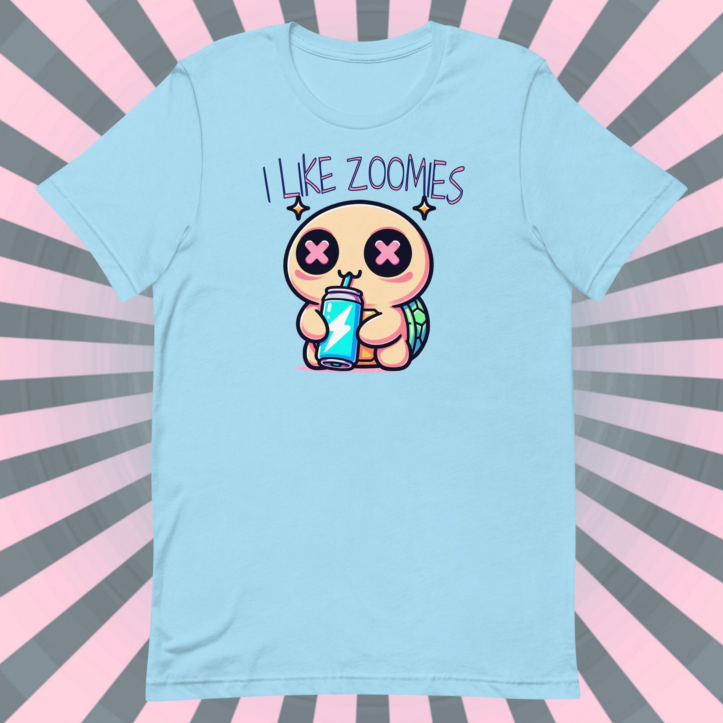 Weirdcore Pastel Goth Grunge Cute Turtle Shirt I Like Zoomies T-Shirt Weird Stuff Unique Gift