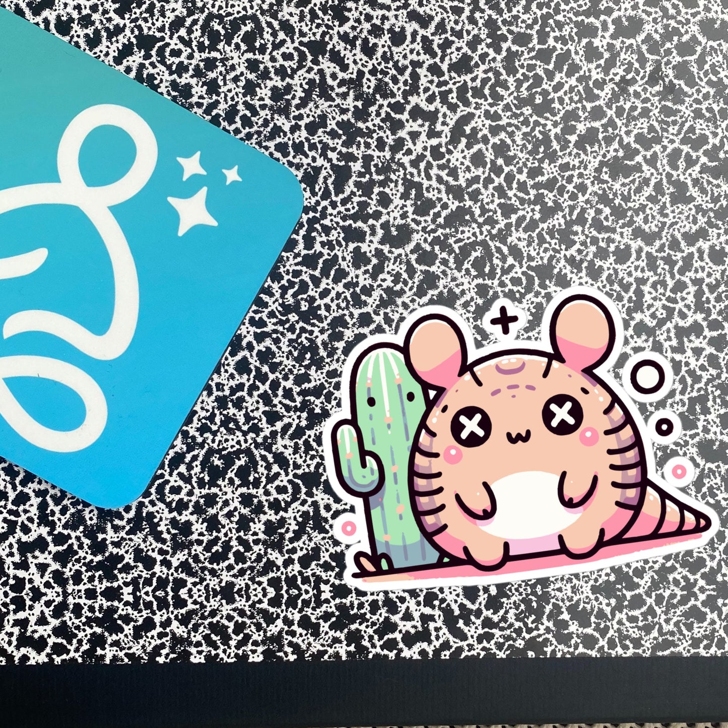 Weirdcore Pastel Goth Grunge Cute Armadillo Vinyl Sticker Dillo Tequila Oddcore Waterproof Sticker, Weird Stuff Unique Gift