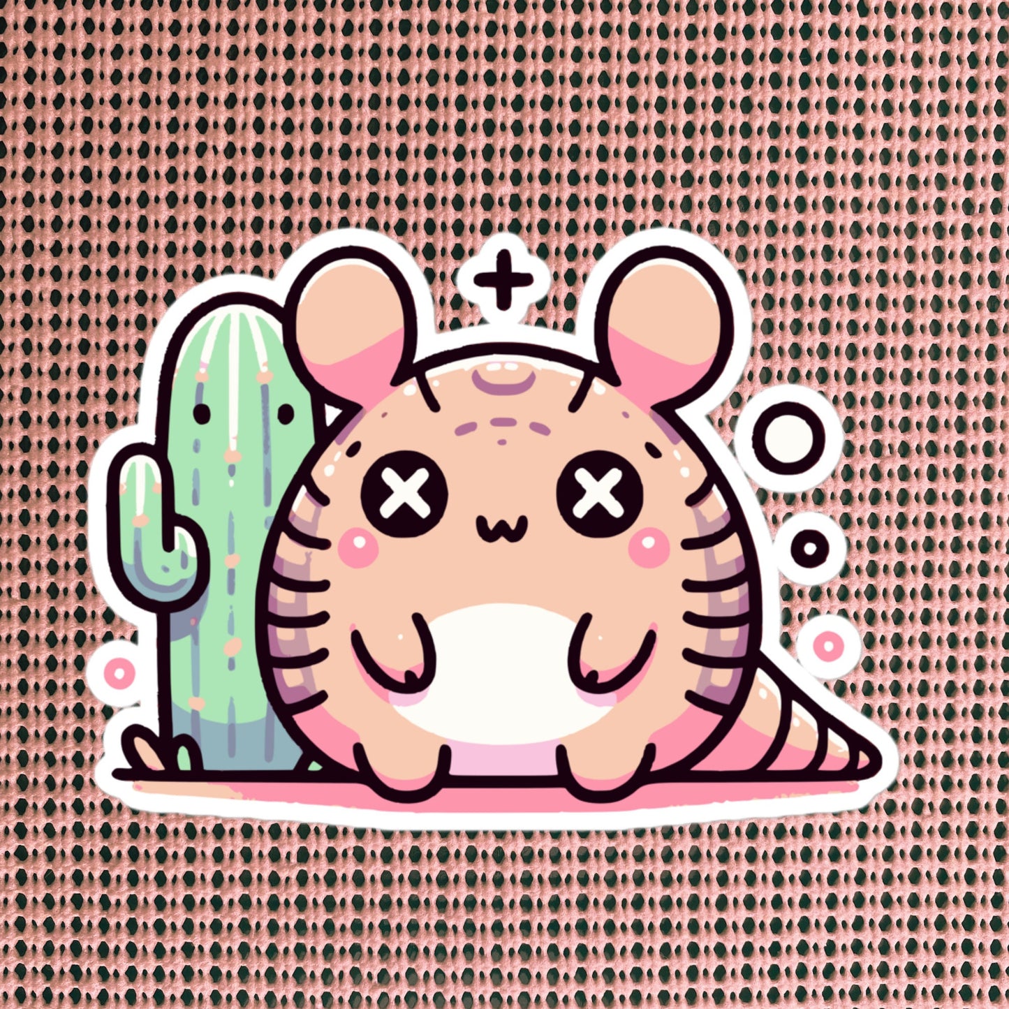 Weirdcore Pastel Goth Grunge Cute Armadillo Vinyl Sticker Dillo Tequila Oddcore Waterproof Sticker, Weird Stuff Unique Gift