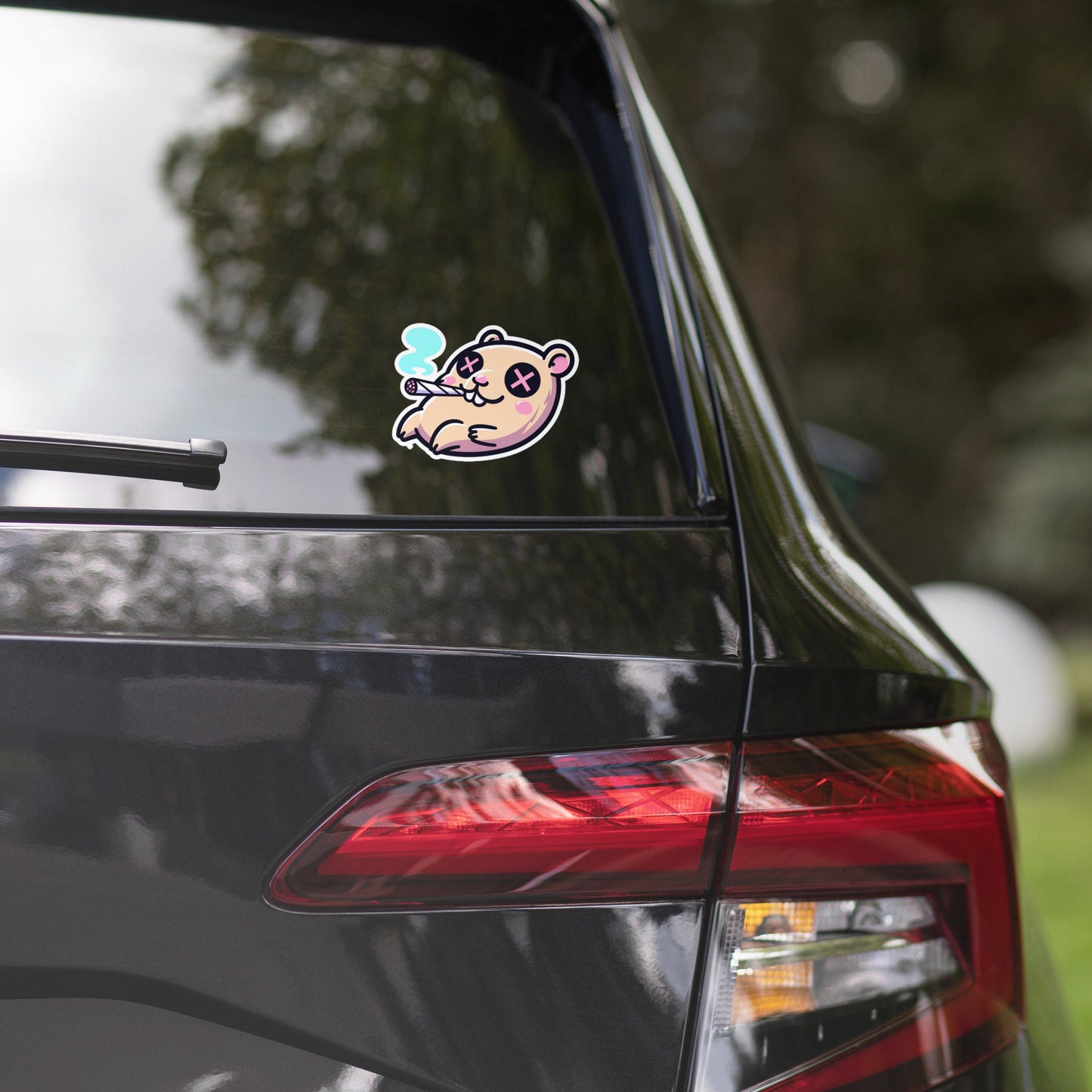 Weirdcore Pastel Goth Grunge Trippy Capybara Vinyl Sticker Capybara Oddcore Waterproof Sticker, Weird Stuff Unique Gift