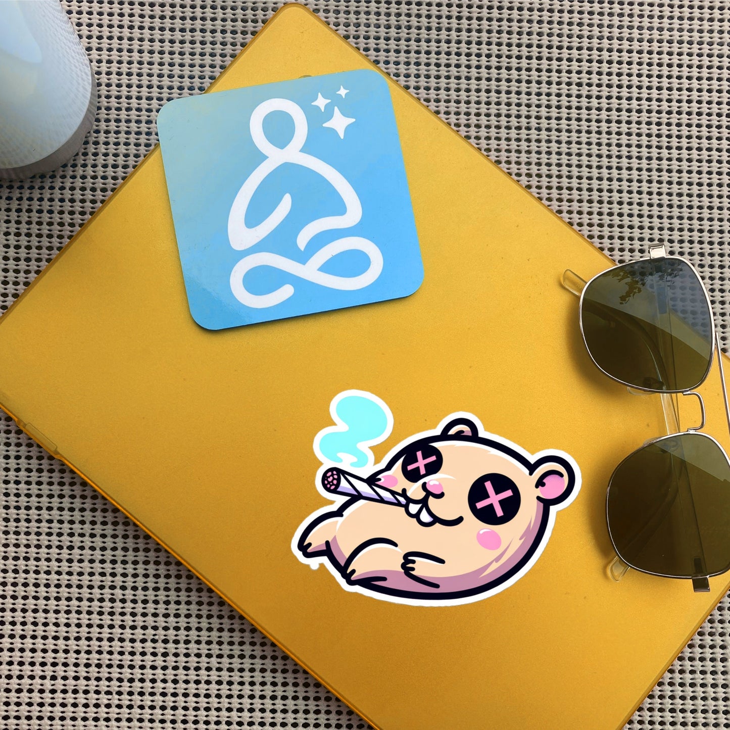 Weirdcore Pastel Goth Grunge Trippy Capybara Vinyl Sticker Capybara Oddcore Waterproof Sticker, Weird Stuff Unique Gift