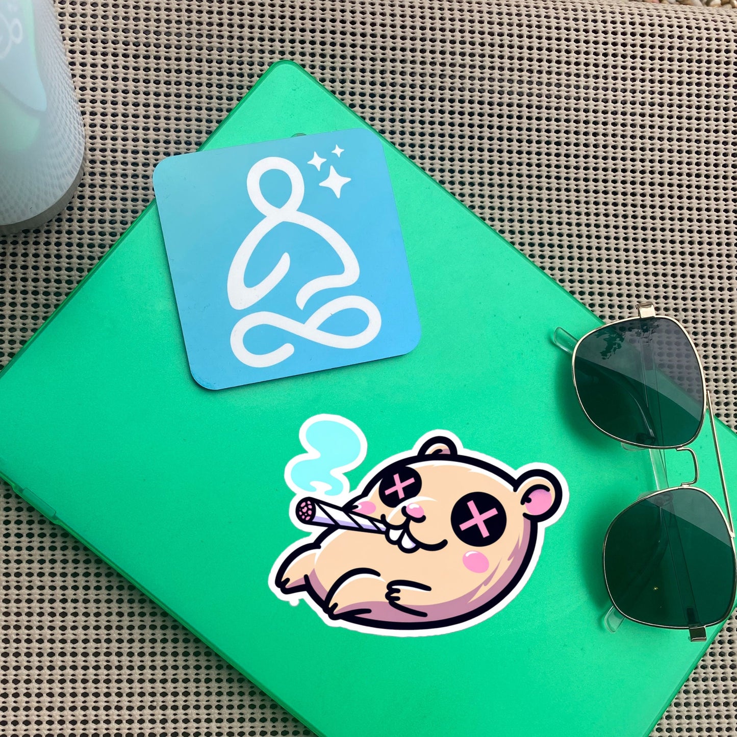 Weirdcore Pastel Goth Grunge Trippy Capybara Vinyl Sticker Capybara Oddcore Waterproof Sticker, Weird Stuff Unique Gift