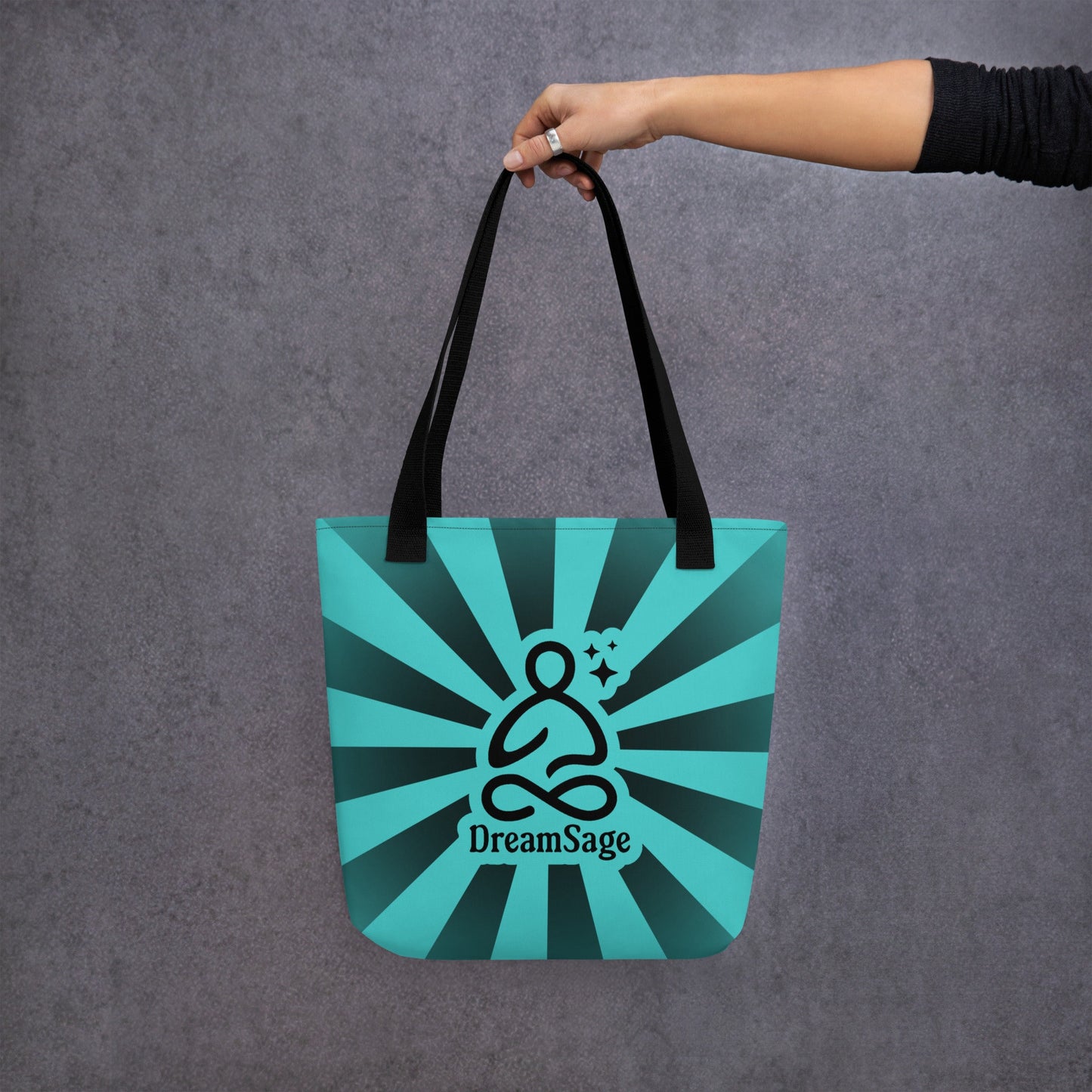 AQUA Gothic Grunge Pastel Goth Drowning Out The Demons Tote Bag, Ventcore Darkcore Weird Stuff Dark Aesthetic Tote Bag