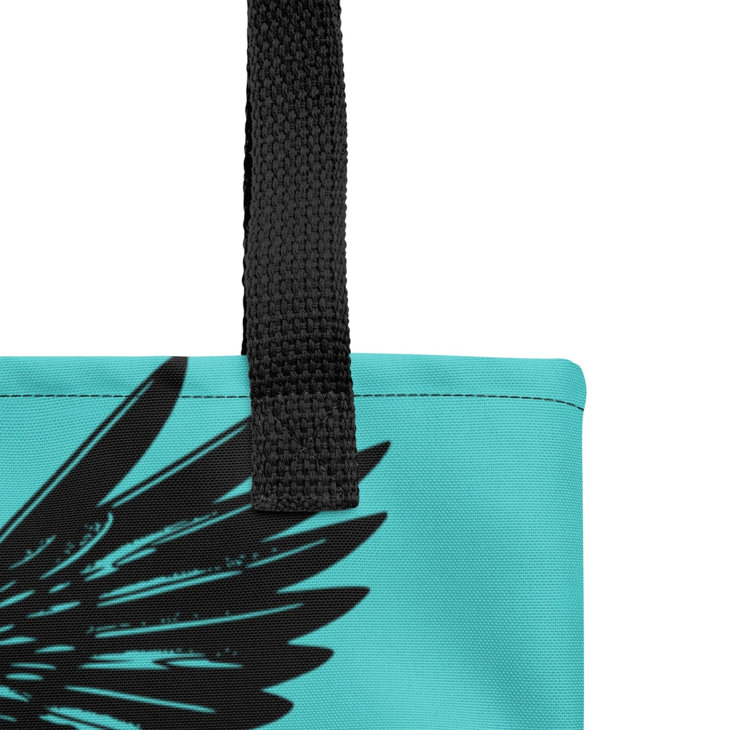 AQUA Pastel Goth Grunge Punk Ravens Against The Machine Robot Tote Bag Animal vs Tech Gothic DreamSage Tote Bag