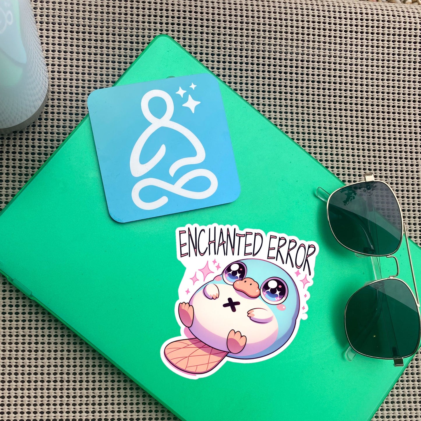 Weirdcore Pastel Goth Grunge Cute Platypus Sticker Enchanted Error Vinyl Waterproof Sticker Weird Stuff Oddcore Gift