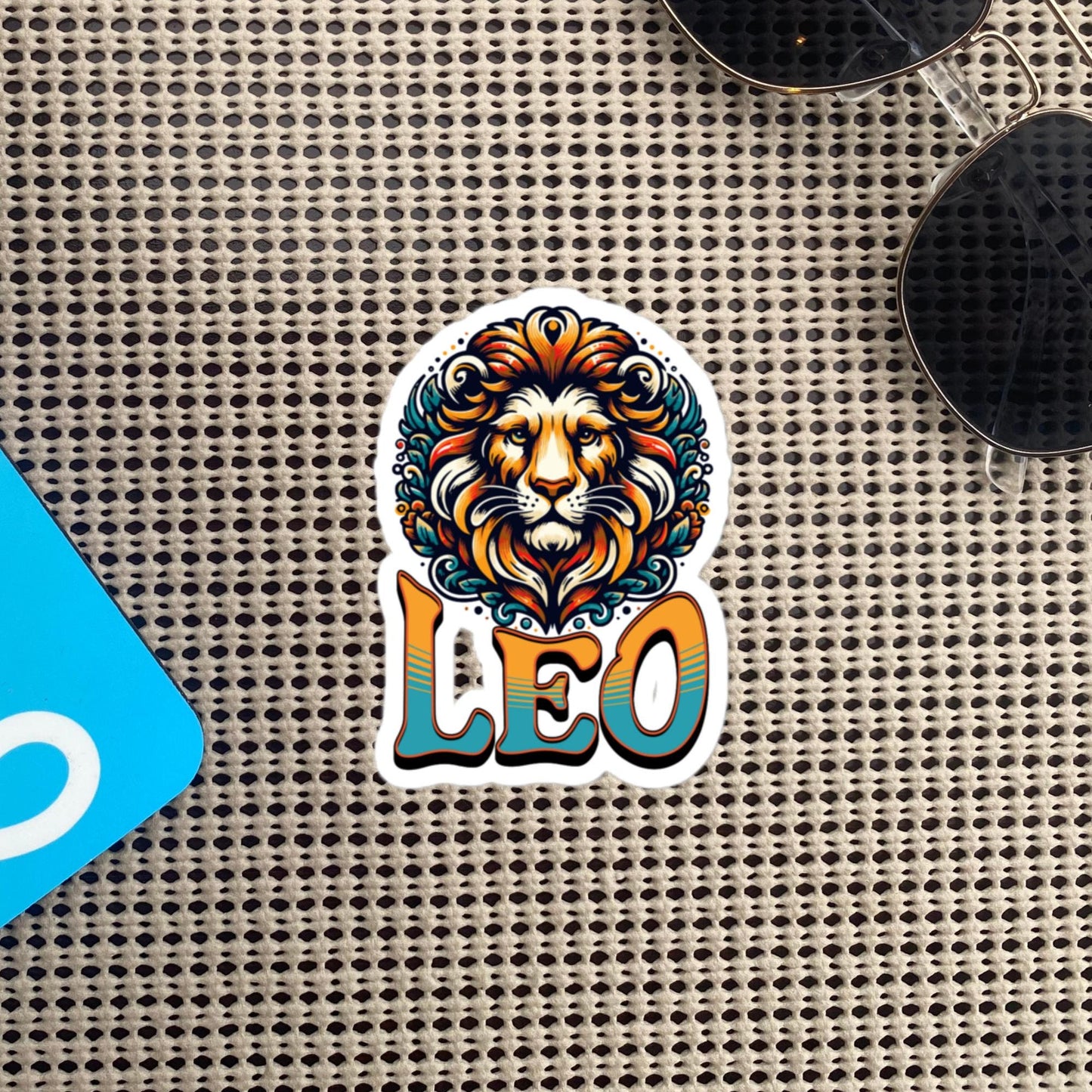 Leo Flash Sticker, Zodiac Sign Sticker, Horoscope Custom Leo Sticker, Multiple Sizes, Unique Gift