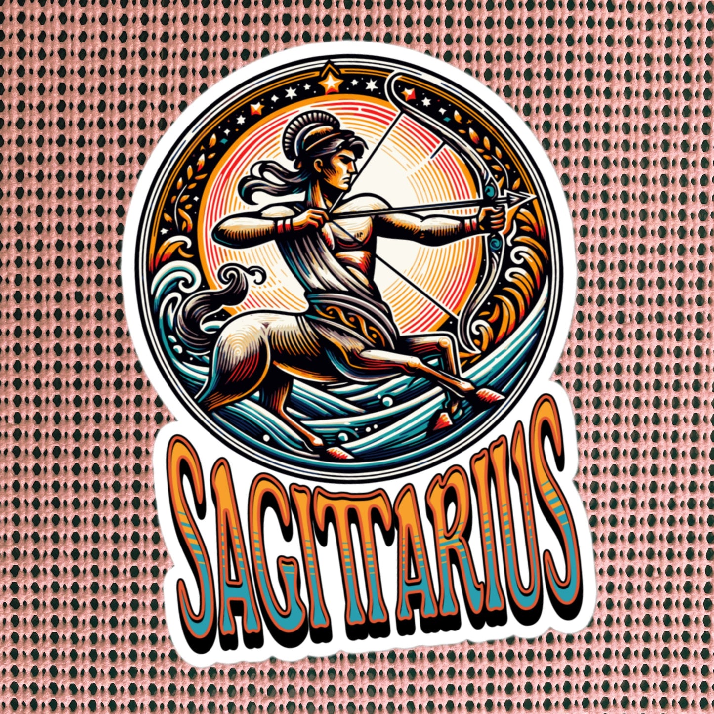 Sagittarius Flash Sticker, Zodiac Sign Sticker, Horoscope Custom Sagittarius Sticker, Multiple Sizes, Unique Gift