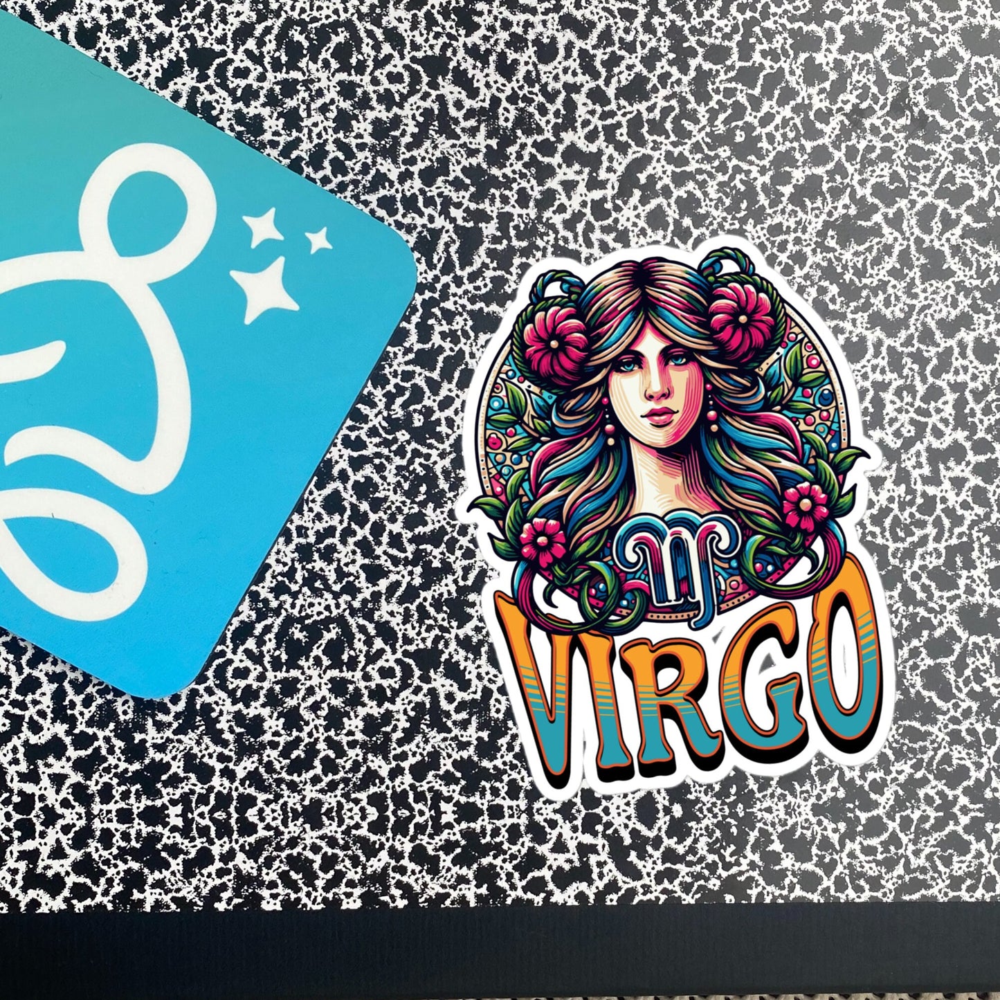 Virgo Flash Sticker, Zodiac Sign Sticker, Horoscope Custom Virgo Sticker, Multiple Sizes, Unique Gift