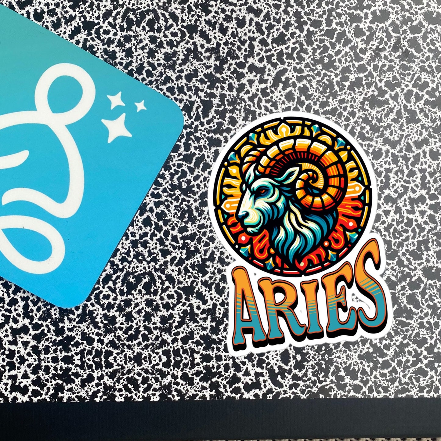 Aries Flash Sticker, Zodiac Sign Sticker, Horoscope Custom Aries Sticker, Multiple Sizes, Unique Gift
