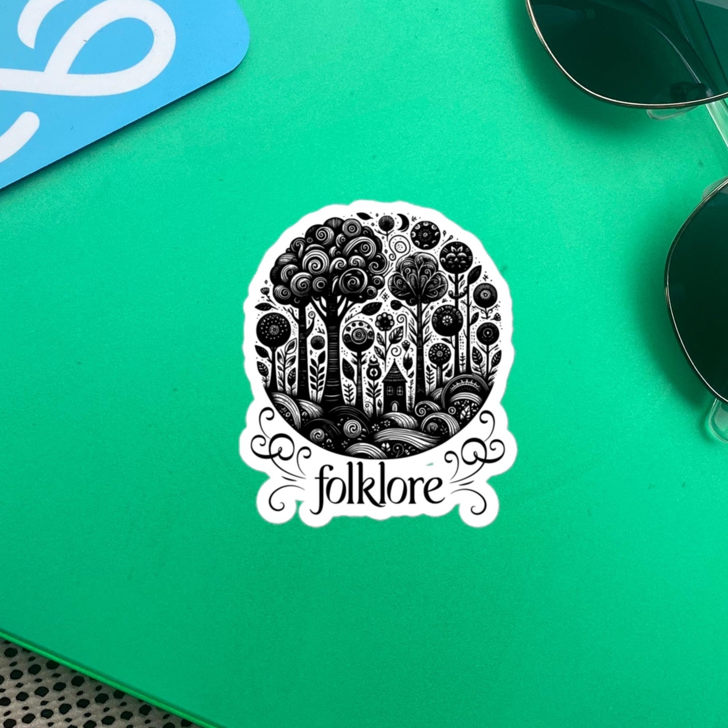 Whimsigoth Forest Folklore Sticker, Forestcore Style Vinyl Sticker