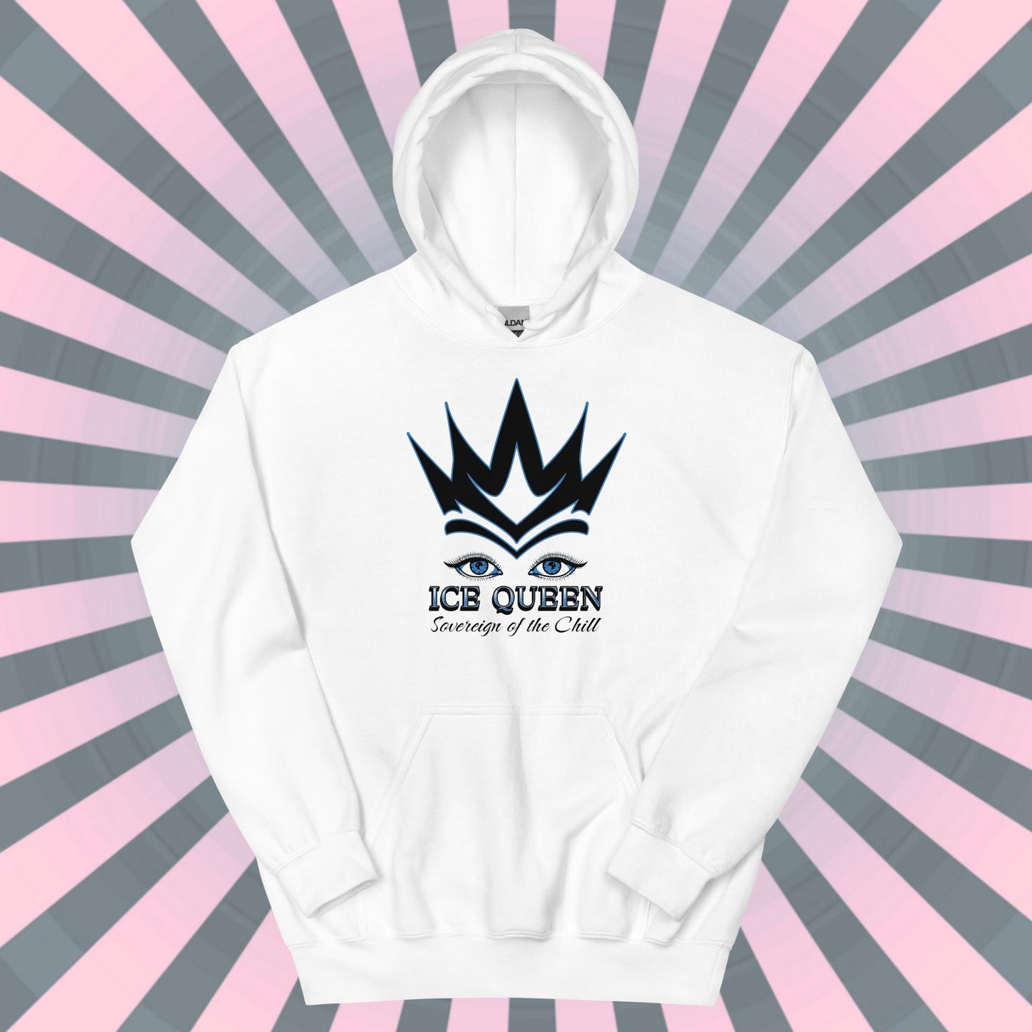 ICE QUEEN HOODIE Girl Boss Hooded Sweatshirt Sovereign of the Chill Graphic Unique Gift