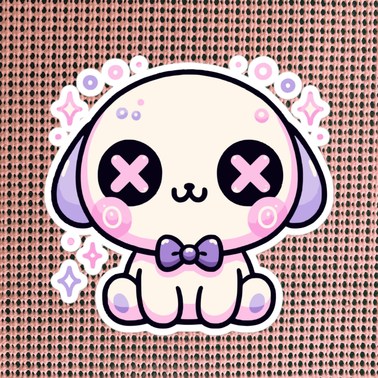 Creepy Cute Gore Clowncore Puppy Vinyl Sticker Grunge Pastel Goth Dog Book Sticker Gifts