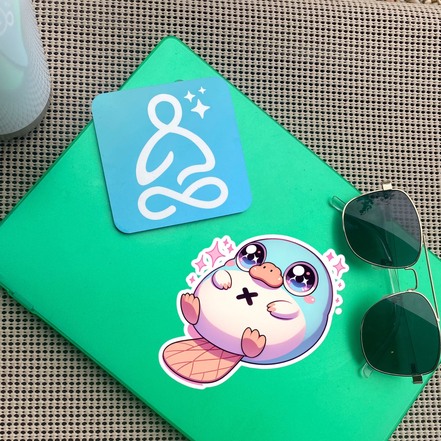 Creepy Cute Pastel Platypus Vinyl Sticker Grunge Pastel Goth Pet Book Sticker Gifts