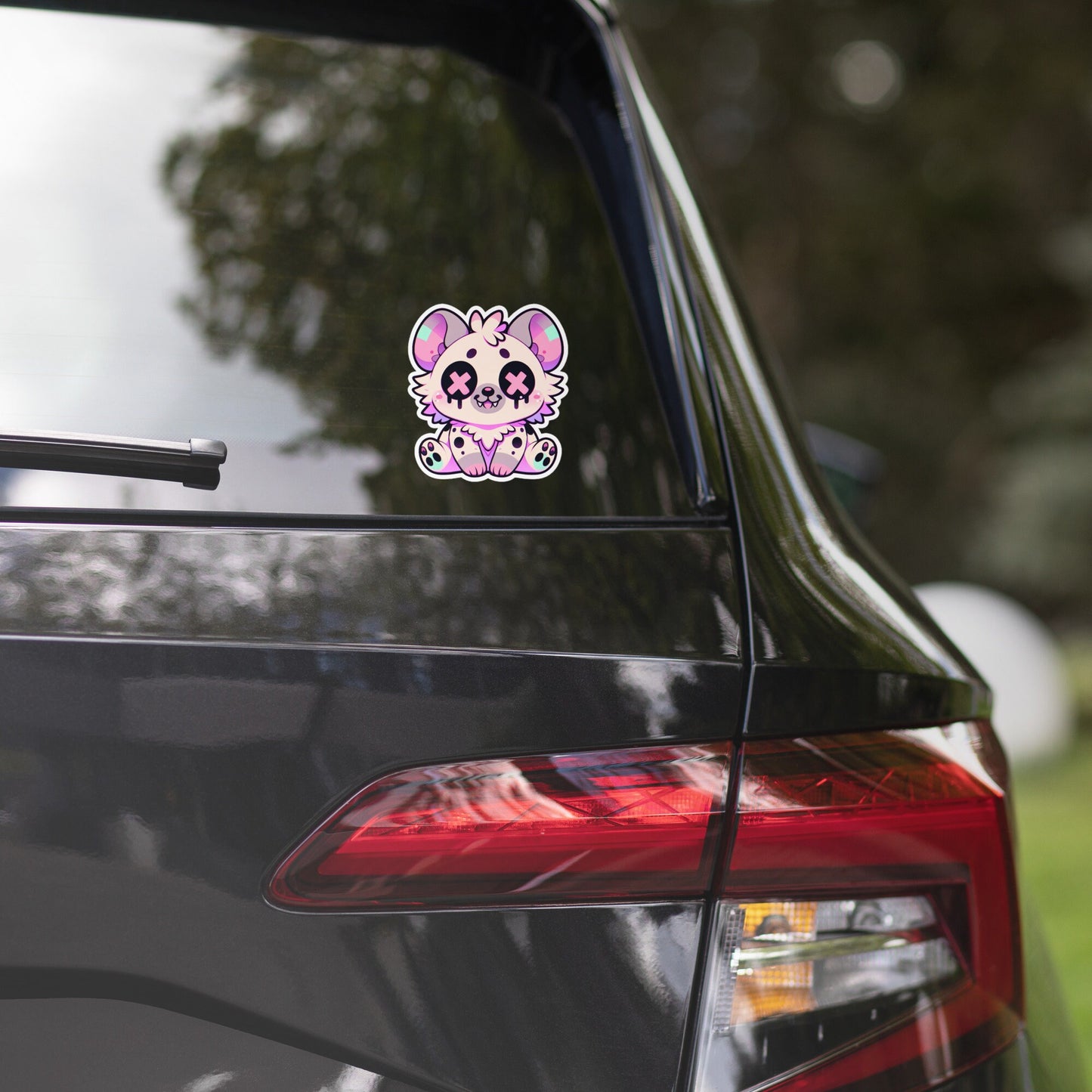 Creepy Cute Gore Clowncore Hyena Sticker Weirdcore Grunge Pastel Goth Hyena Vinyl Waterproof Sticker
