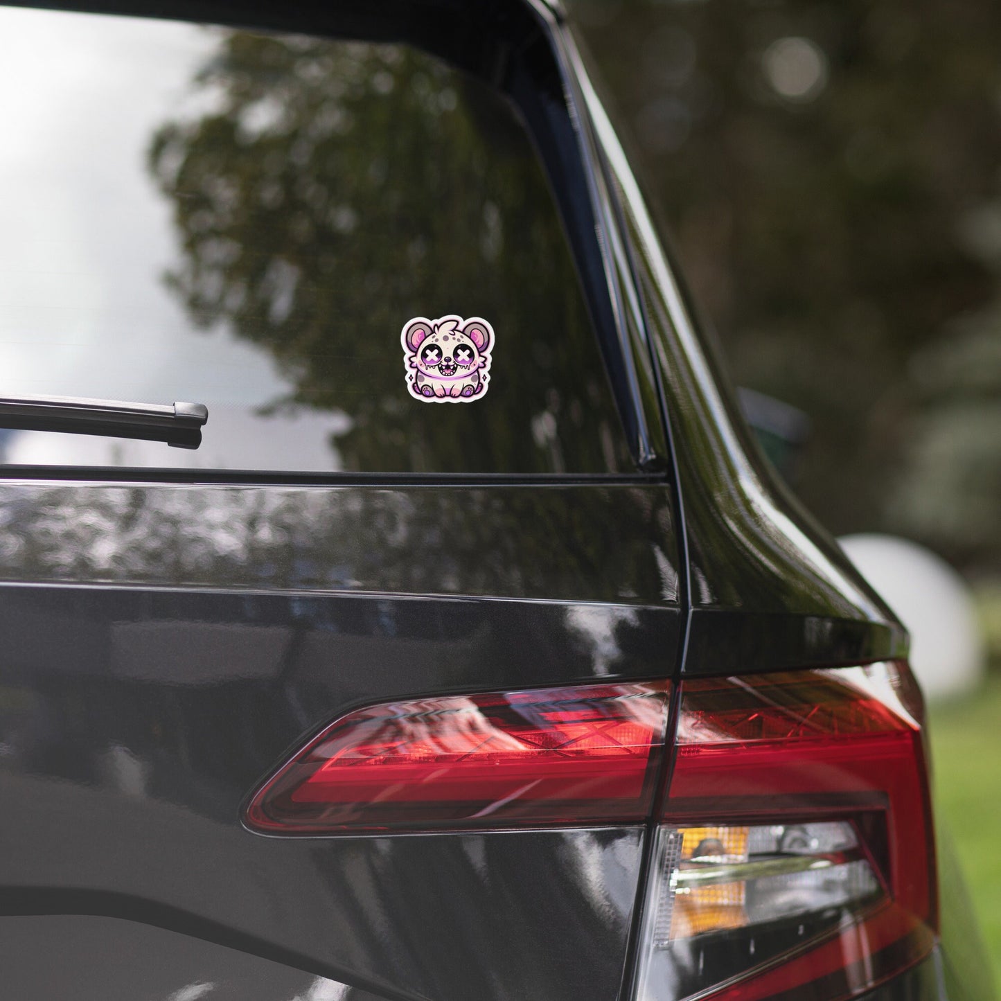 Creepy Cute Gore Clowncore Crazy Hyena Sticker Weirdcore Grunge Pastel Goth Hyena Vinyl Waterproof Sticker