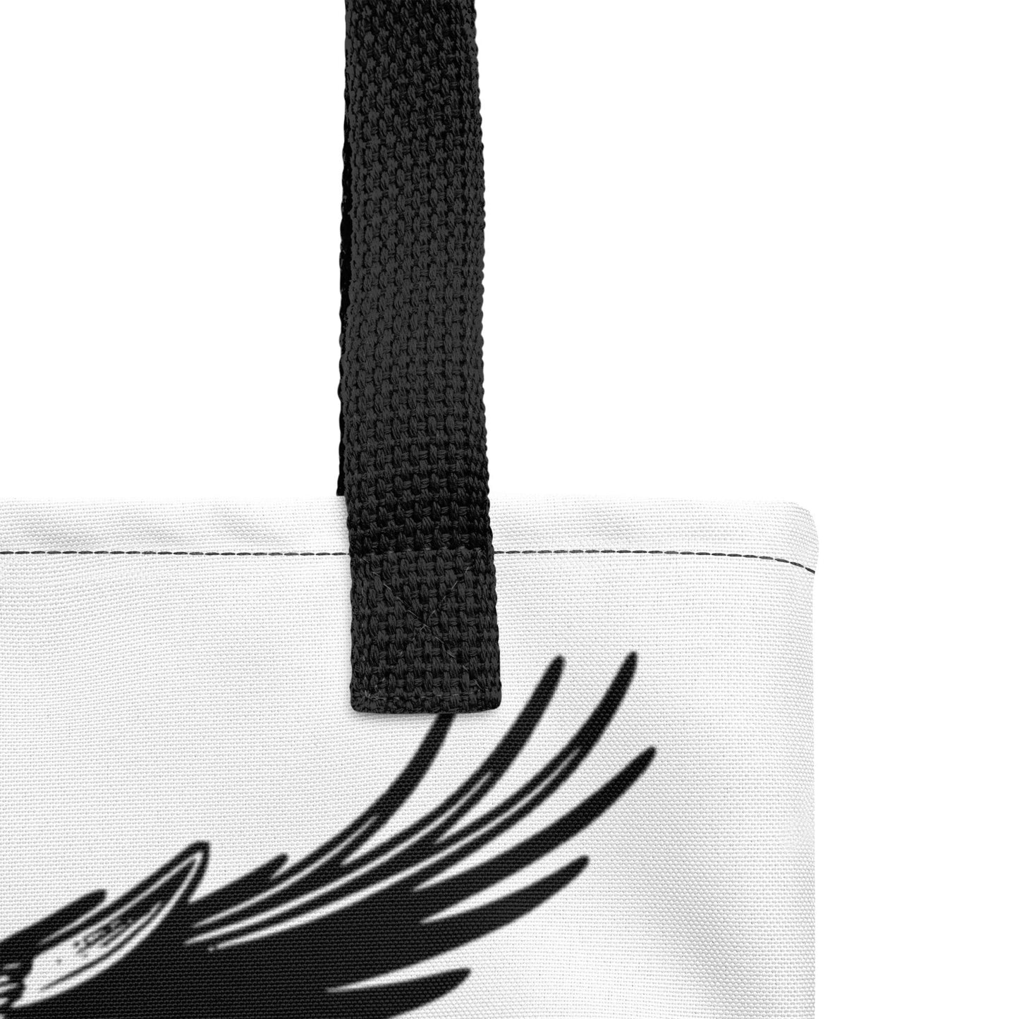 WHITE Pastel Goth Grunge Punk Raven Rewire Robot Tote Bag Animal vs Tech Gothic DreamSage Tote Bag
