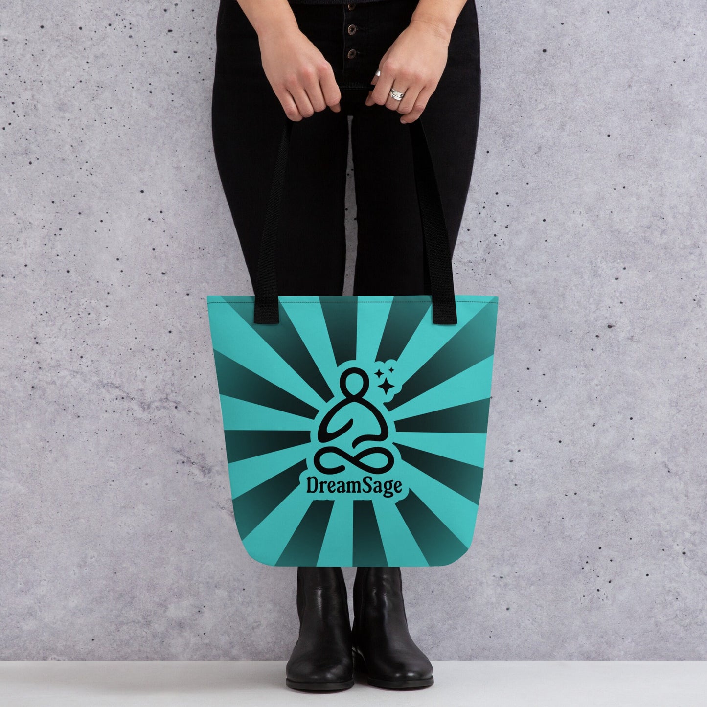 AQUA Pastel Goth Grunge Punk Raven Rewire Robot Tote Bag Animal vs Tech Gothic DreamSage Tote Bag