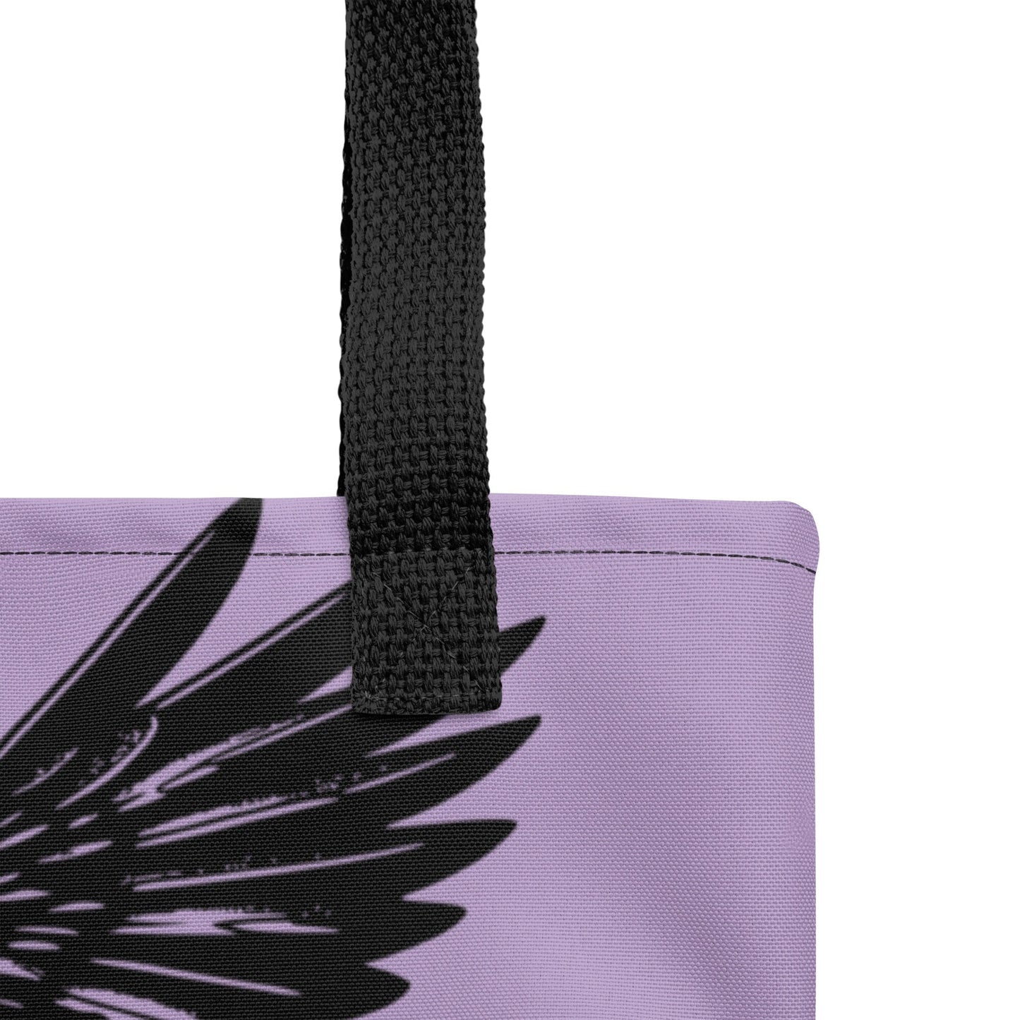 PURPLE Pastel Goth Grunge Punk Ravens Against The Machine Robot Tote Bag Animal vs Tech Gothic DreamSage Tote Bag