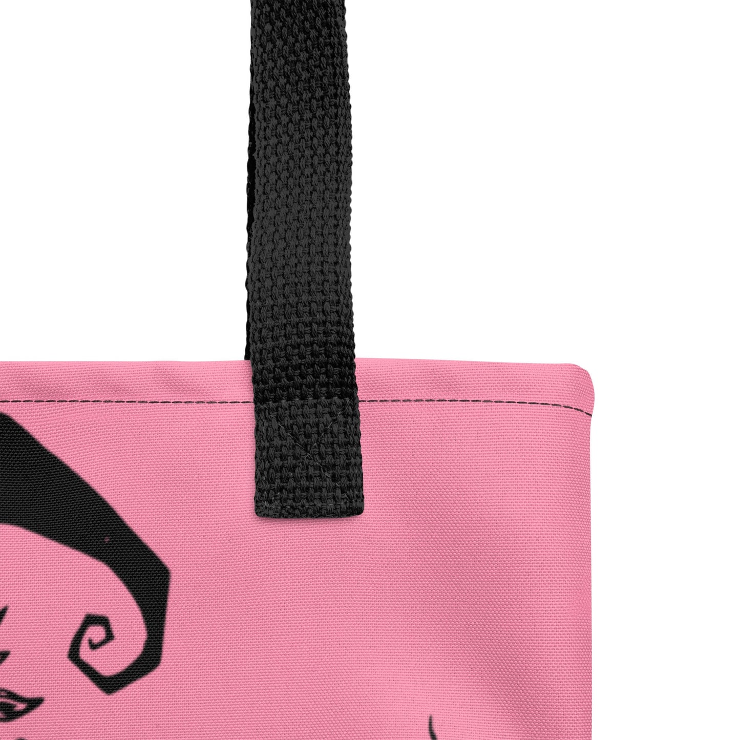 PINK Gothic Grunge Pastel Goth Wheat Witch Tote Bag, Ventcore Darkcore Weird Stuff Dark Aesthetic Halloween Tote Bag