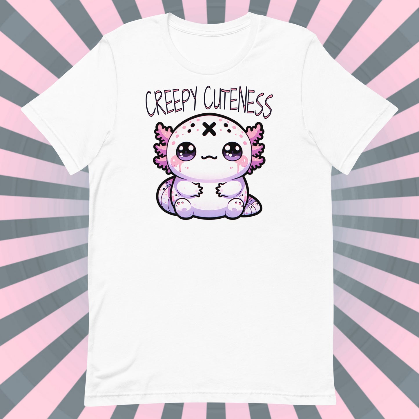 Weirdcore Pastel Goth Grunge Cute Axolotl Shirt Creepy Cuteness T-Shirt Weird Stuff Oddcore Tee