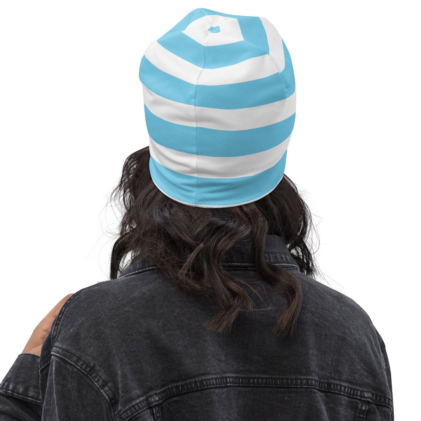 Weirdcore Pastel Goth Grunge Armadillo Striped Beanie, Dillo Save The Worms Oddcore Beanie Hat