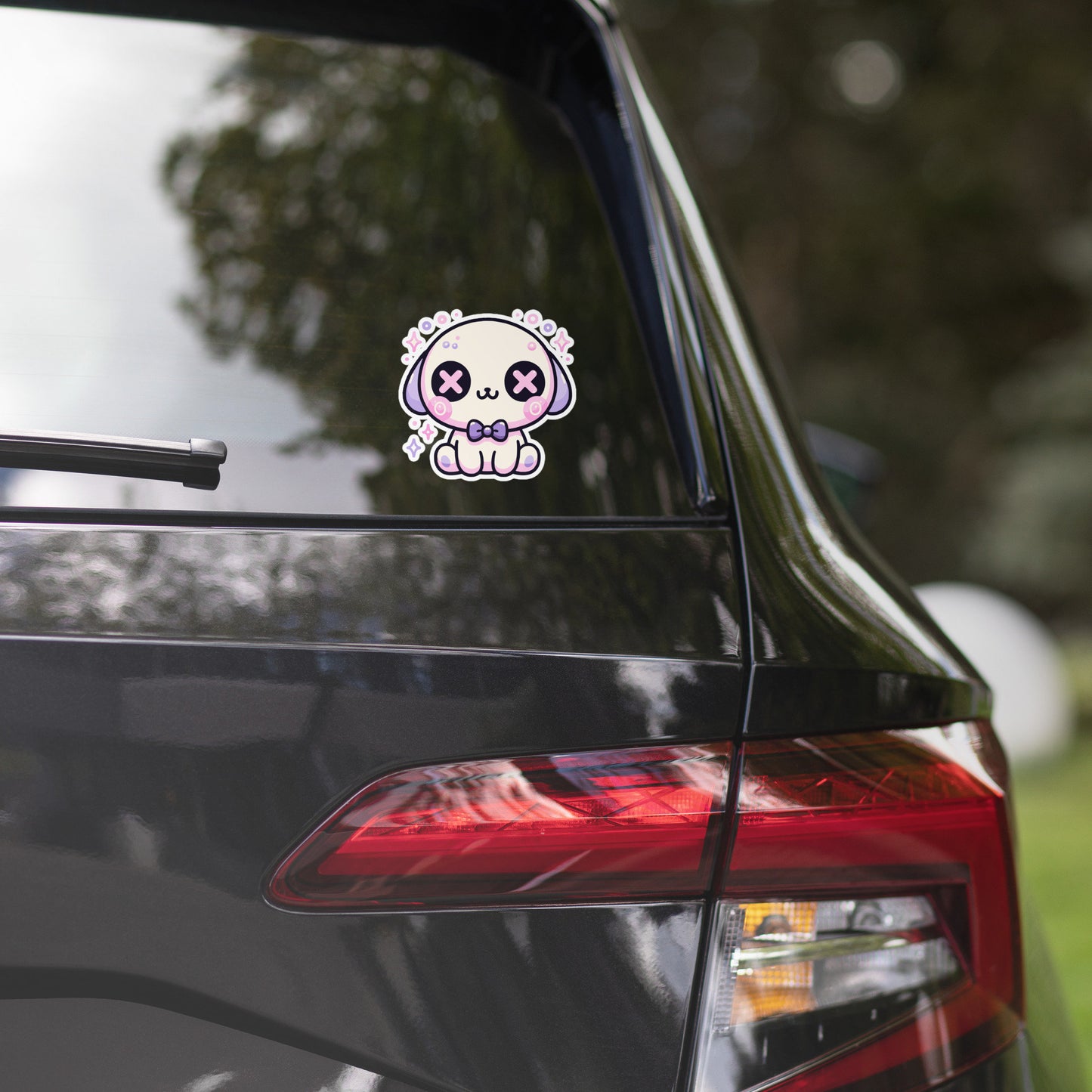 Creepy Cute Gore Clowncore Puppy Vinyl Sticker Grunge Pastel Goth Dog Book Sticker Gifts