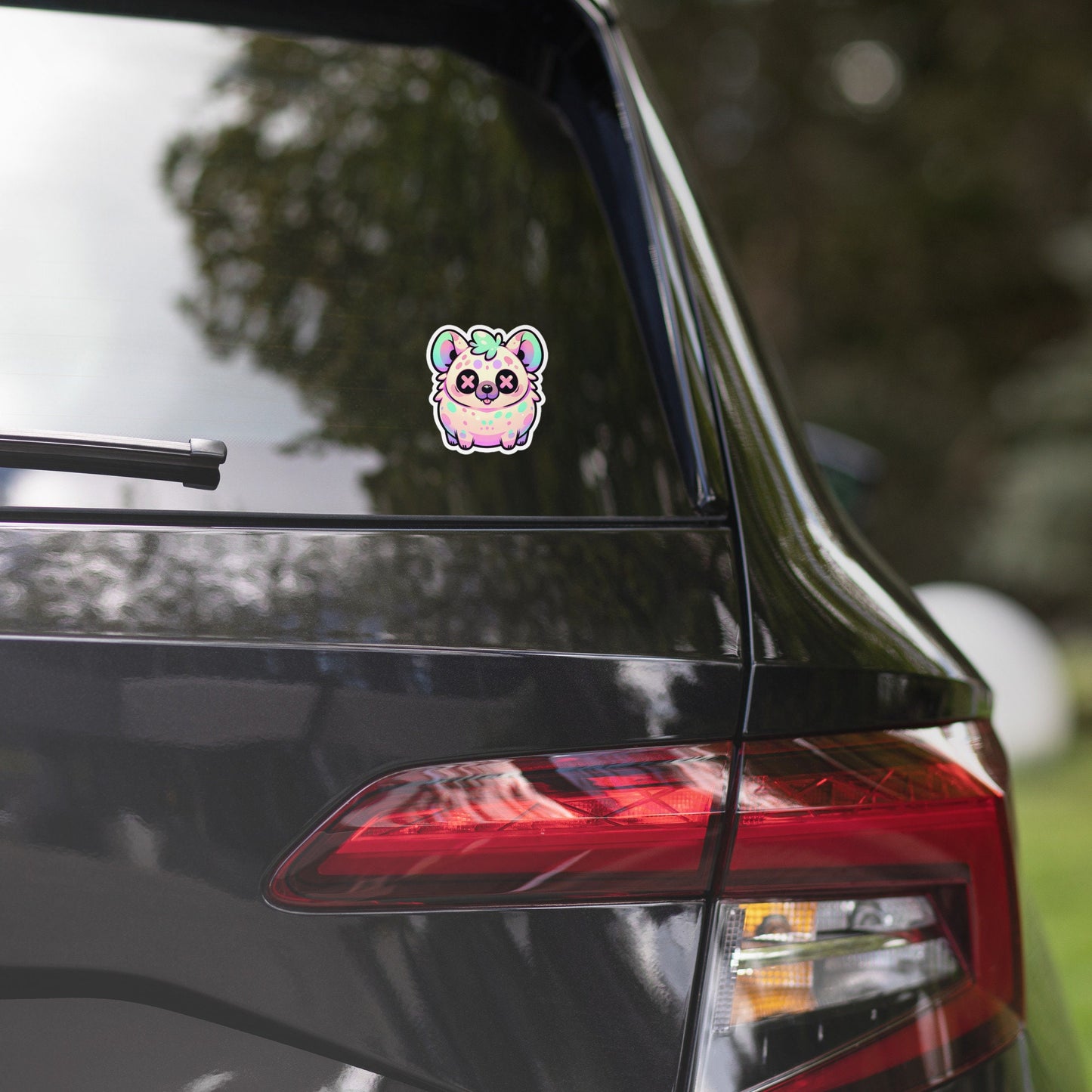 Creepy Cute Gore Clowncore Chunky Hyena Sticker Weirdcore Grunge Pastel Goth Hyena Vinyl Waterproof Sticker