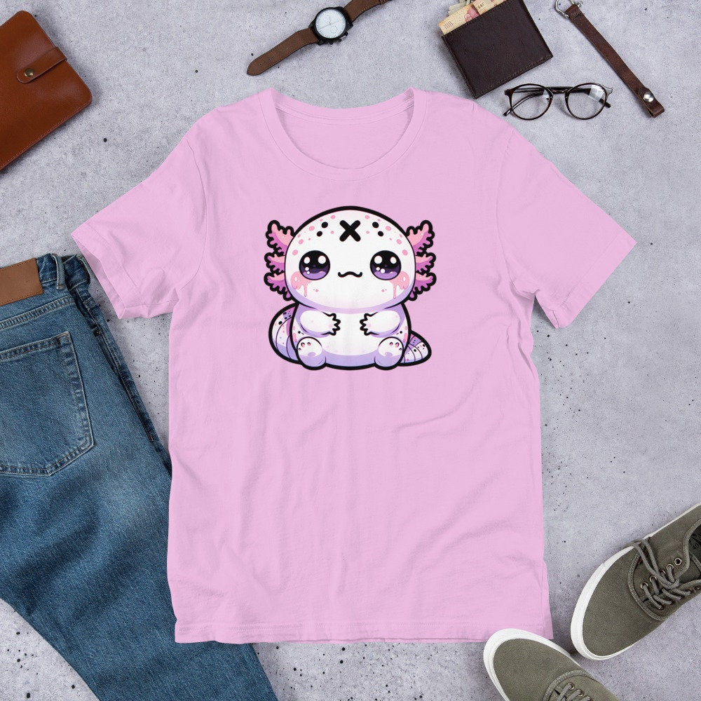 Weirdcore Pastel Goth Grunge Cute Axolotl Shirt
